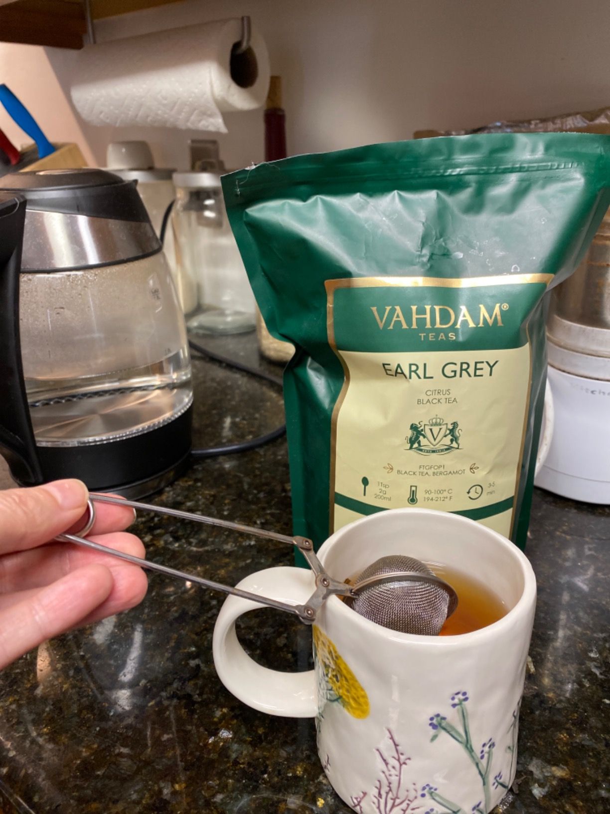 Earl Grey thé noir Vahdam - fraîcheur et qualité