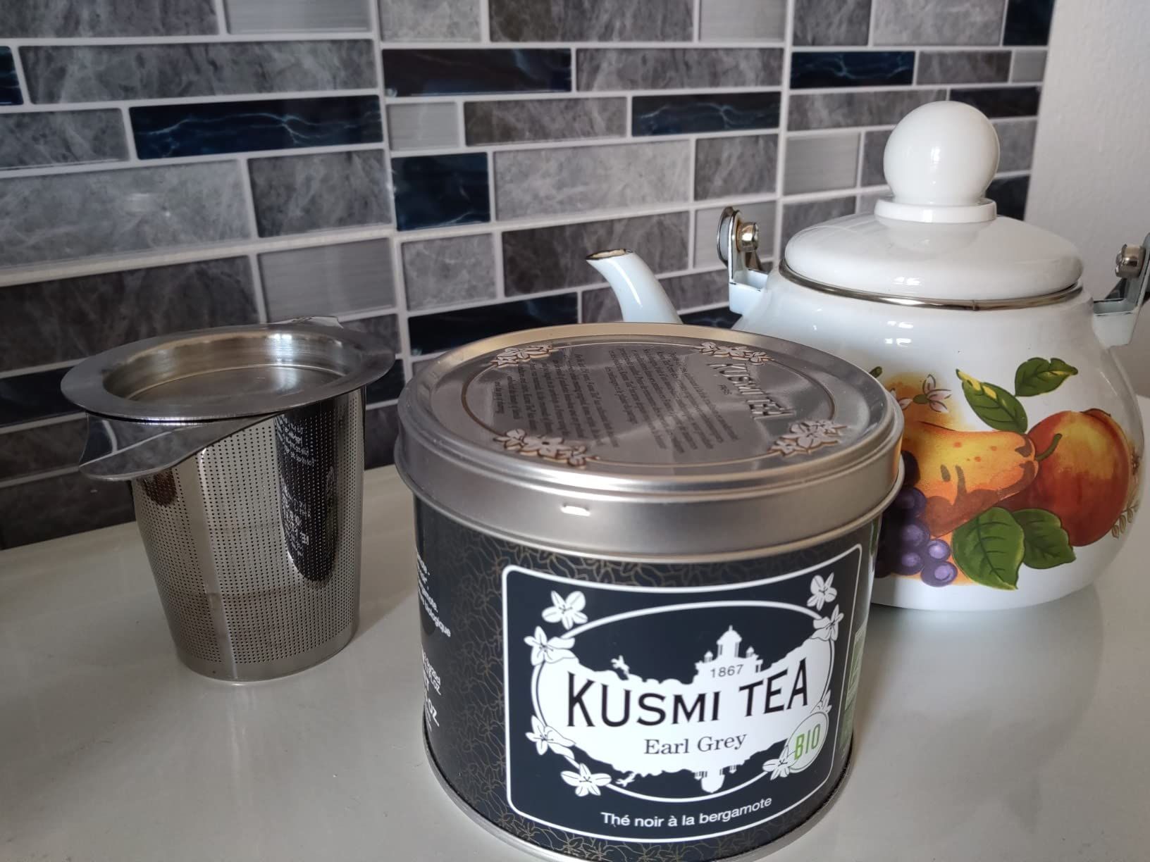 Thé noir bio Earl Grey Kusmi Tea à la bergamote
