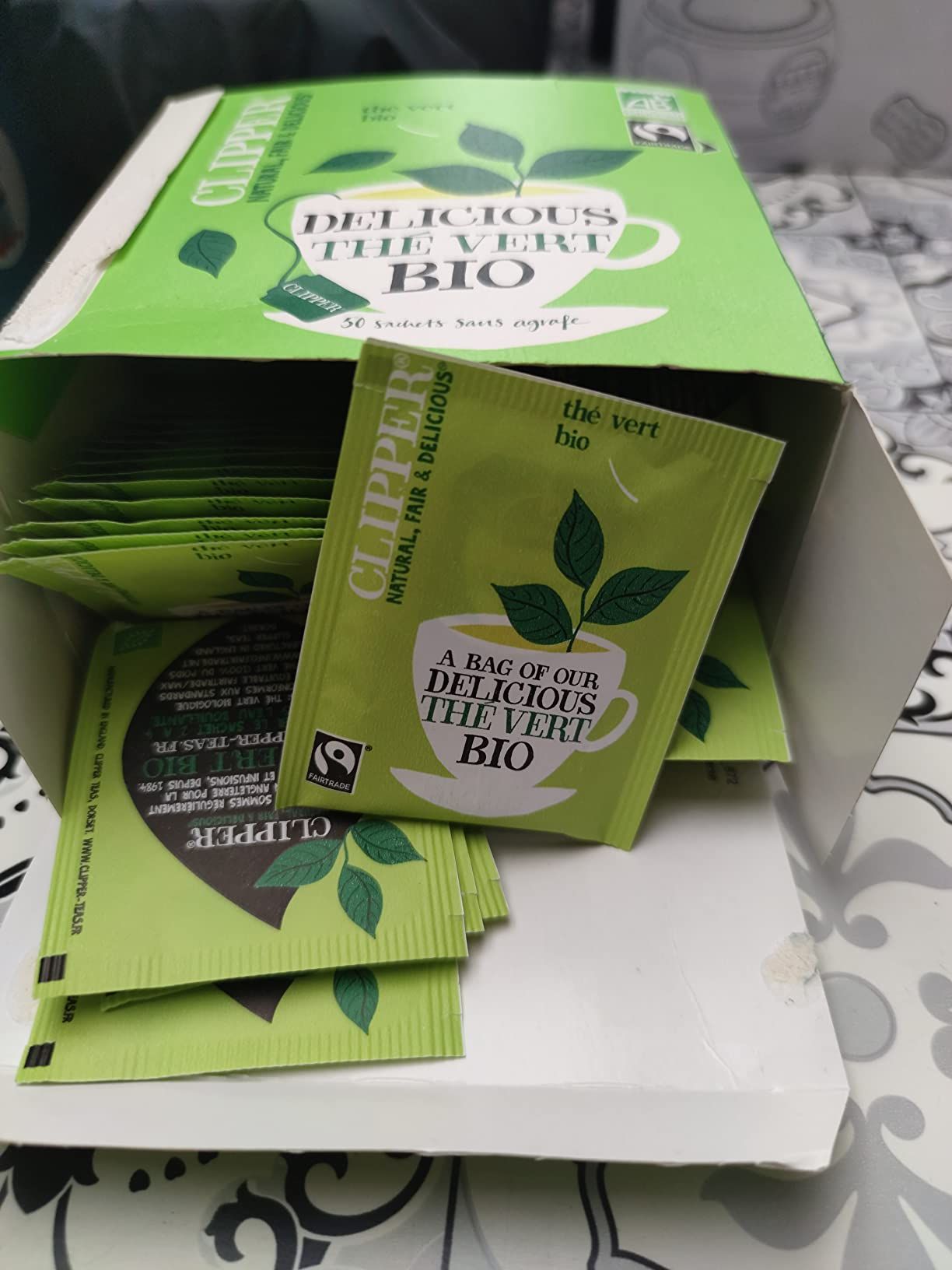 Thé vert bio citron Clipper - 50 sachets