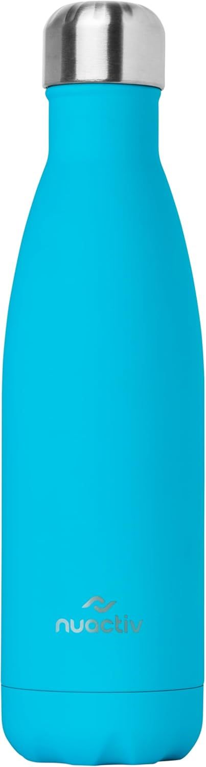 Bouteille Isotherme 500ml en Acier Inox – Garde 24h Froid & 12h Chaud – Gourde Double Paroi Sans BPA Étanche Réutilisable pour Voyage, Randonnée, École, Sport, Fitness & Usage Quotidien