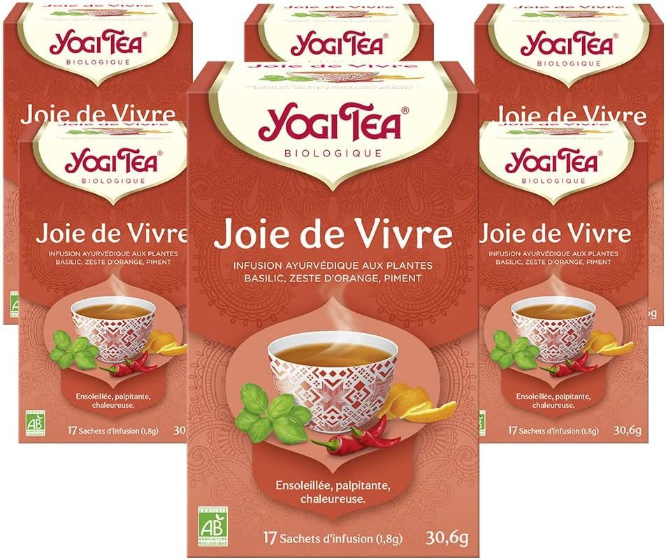 Infusion bio joie de vivre Yogi Tea sans caféine