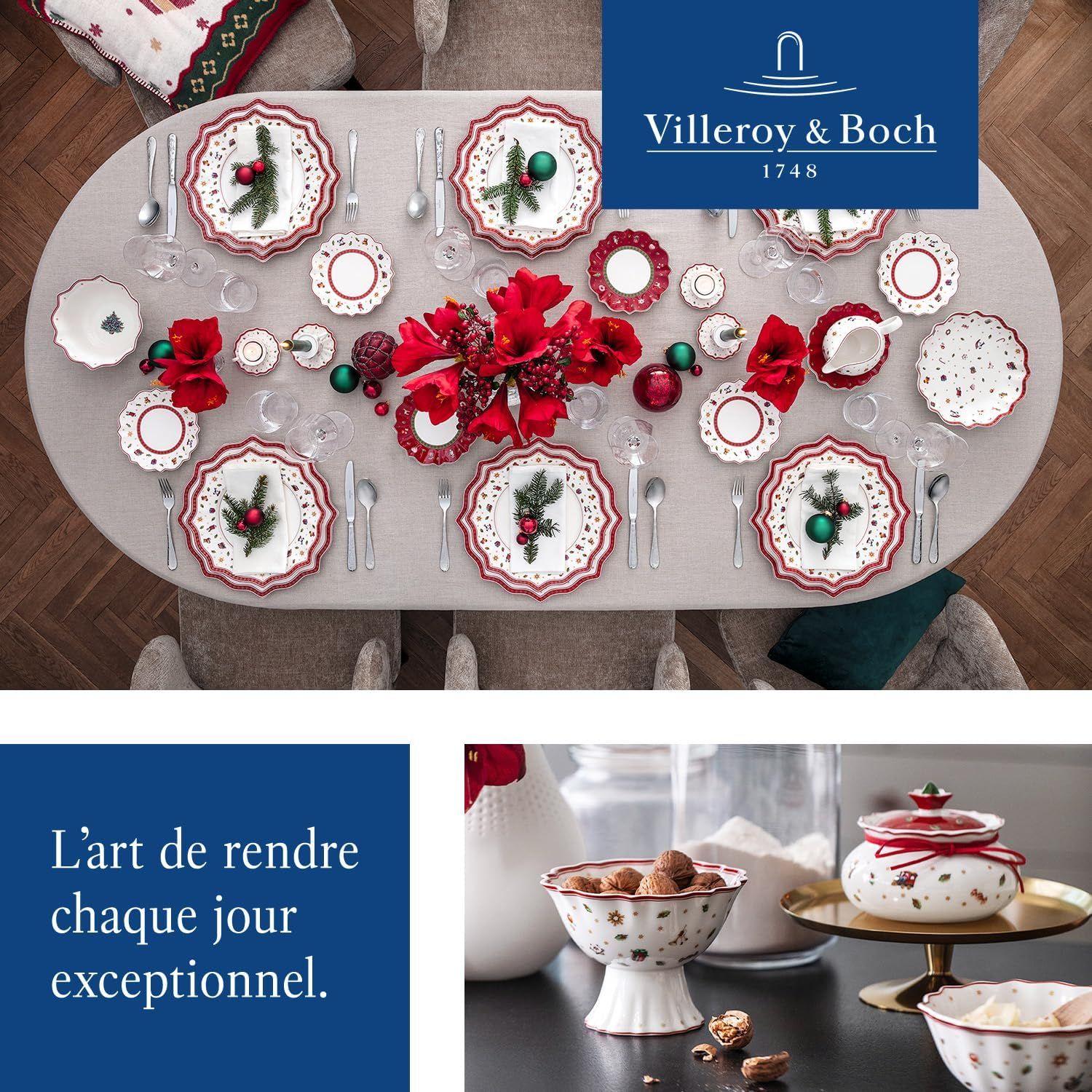 Villeroy & Boch Toy's Delight, Cafetière/Théière, 1,5 litre, Porcelaine Premium, Blanc/Rouge/Vert