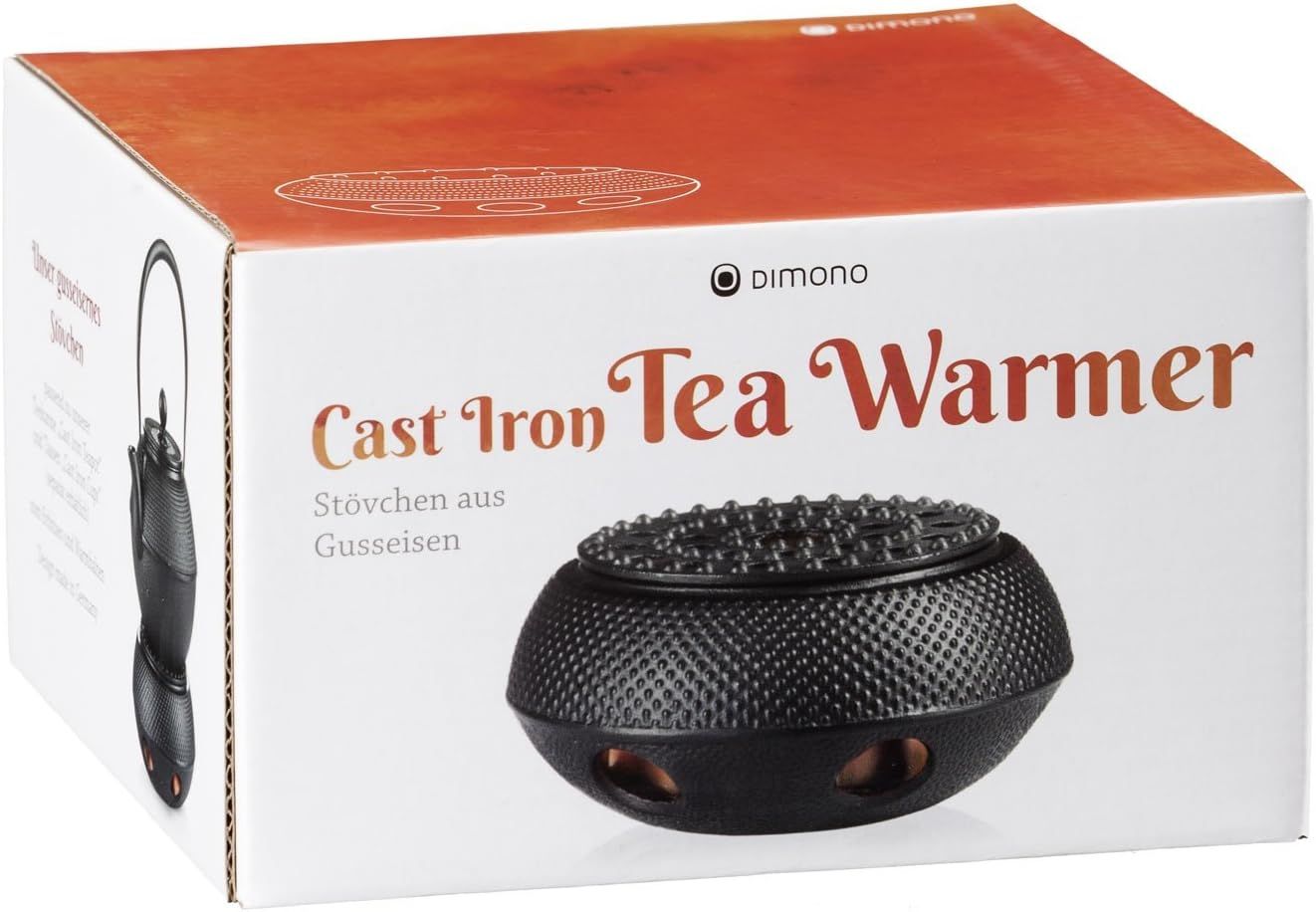 Dimono Service à thé traditionnel en fonte : Théière, chauffe-théière et 2 tasses à thé.