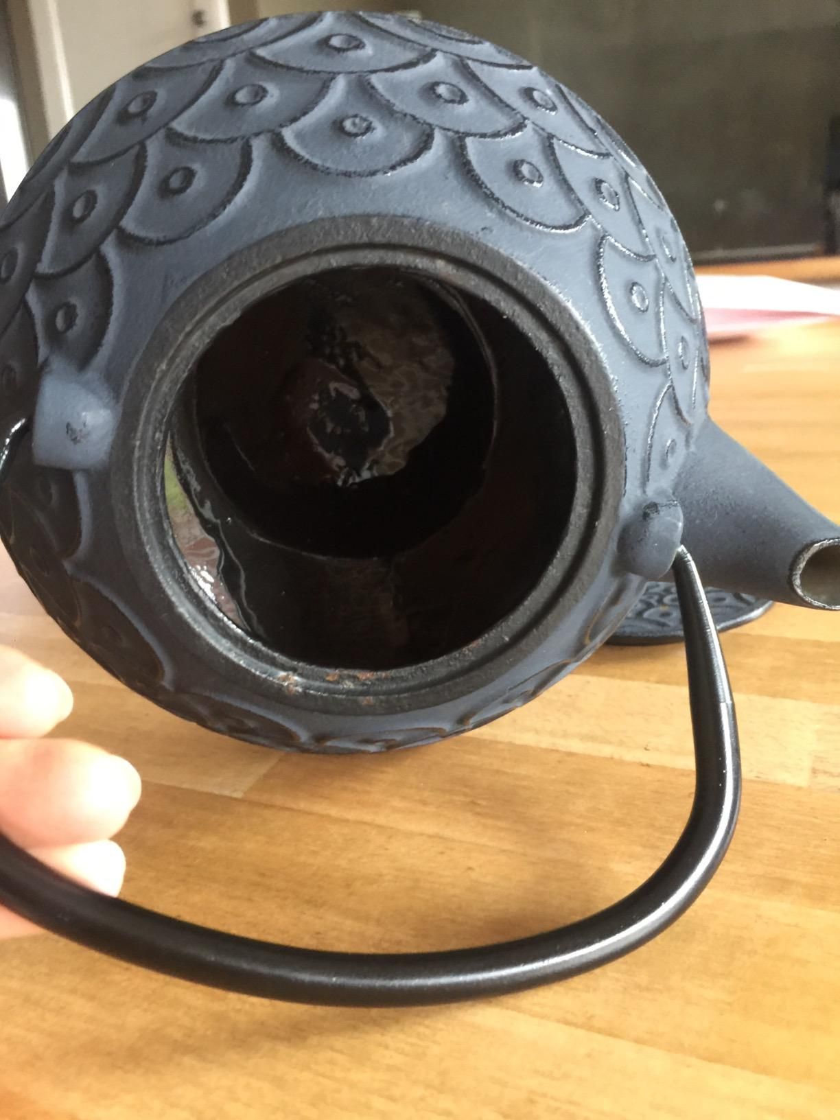 IBILI - Théière en Fonte Malaisie, 0,8 Litre, Intérieur Émaillé, Compatible avec Les Plaques à Induction