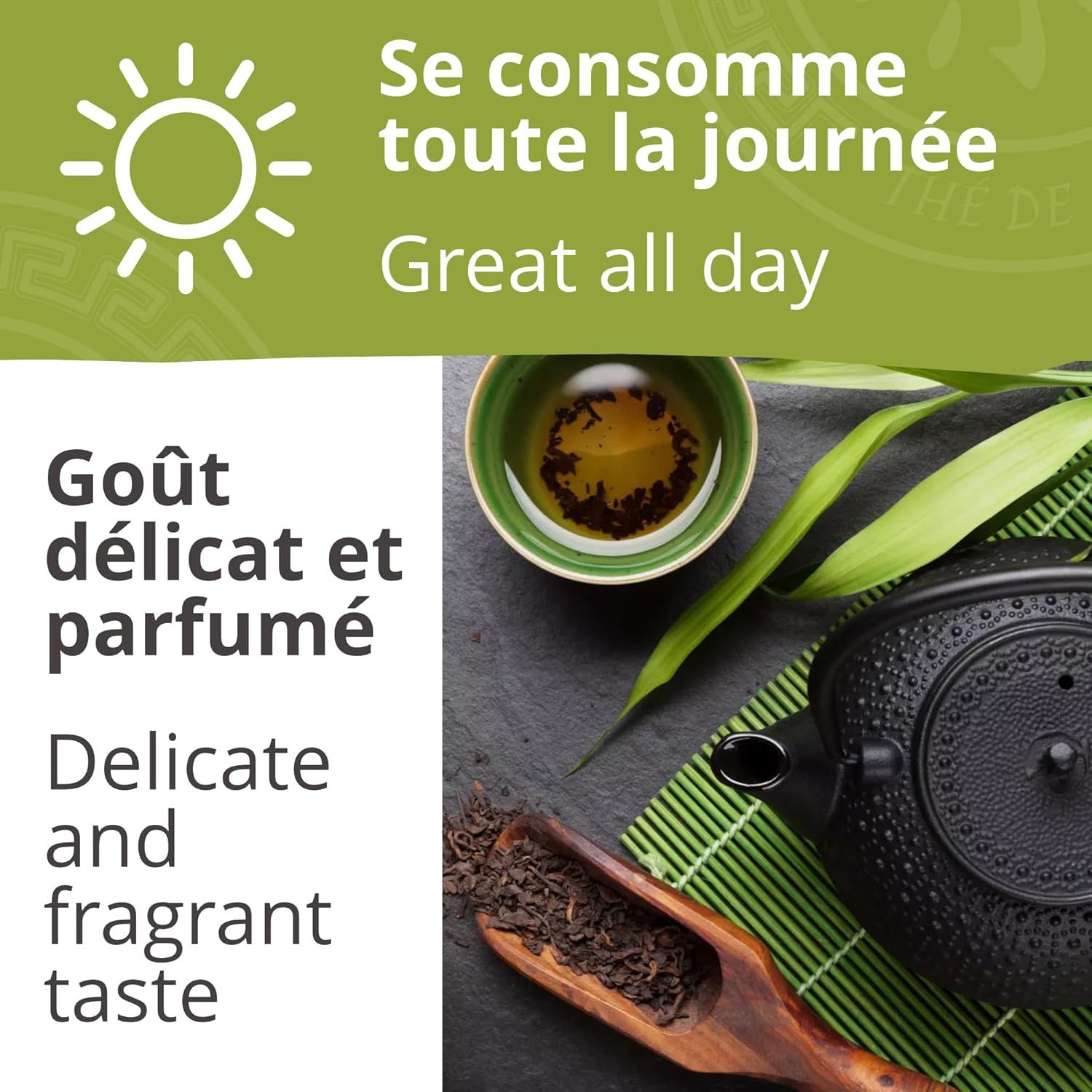 thé oolong bio alishan taïwanais tie guan yin