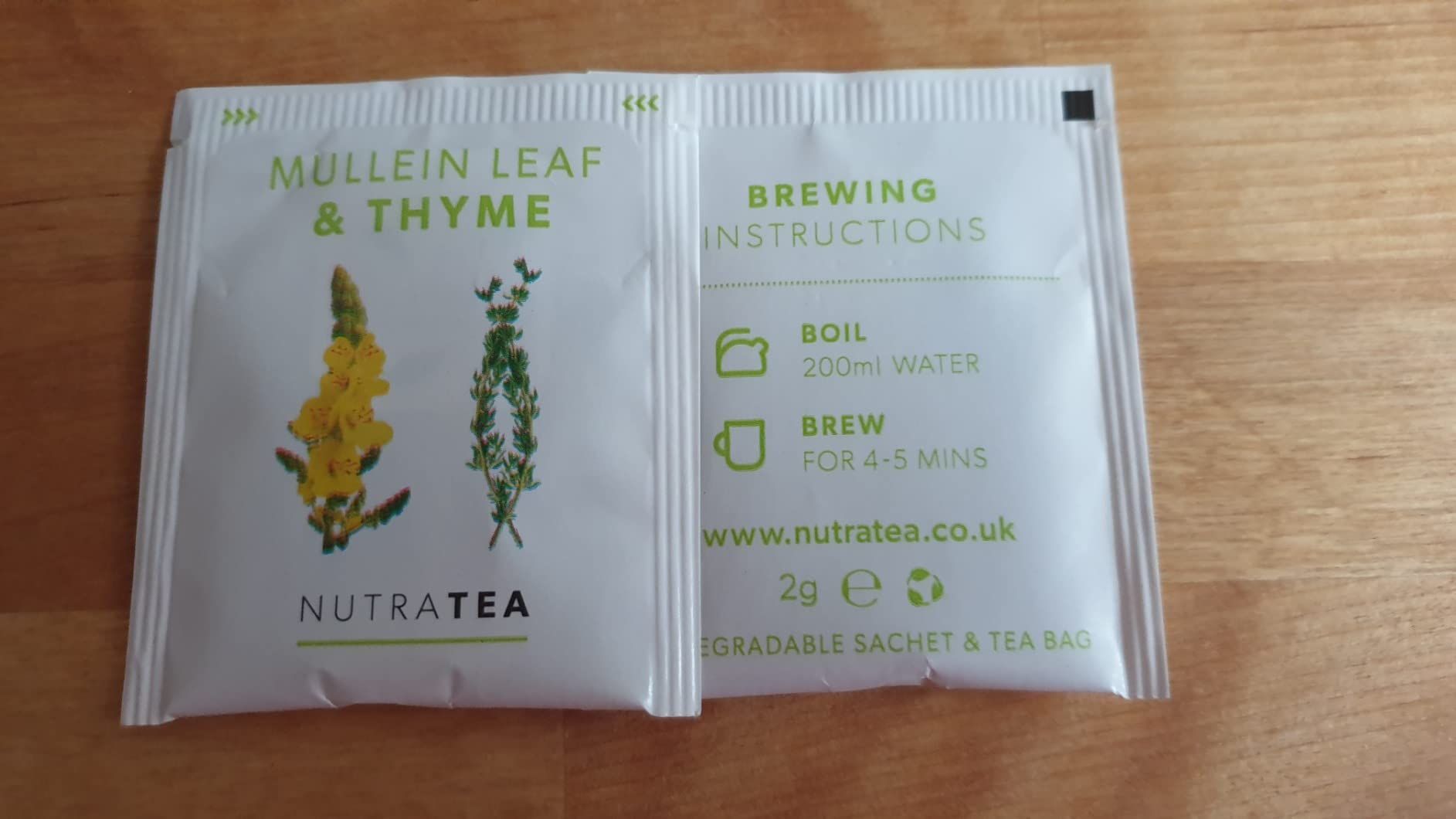 Tisane molène et thym pour poumons et gorge - 20 sachets