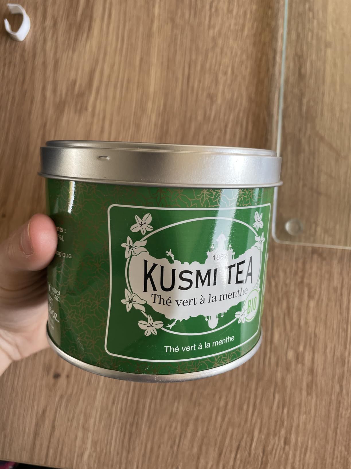 thé vert bio gingembre citron kusmi tea - boîte 100g