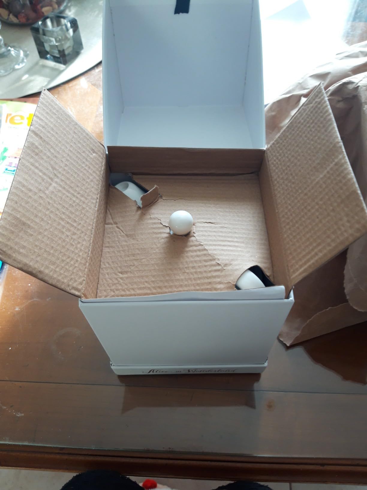 V&A Alice Au Pays Des Merveilles Théière Et Tasse Pour 1 Dans Un Coffret Cadeau, Service À Thé En Porcelaine Fine, Blanc, 250 Ml