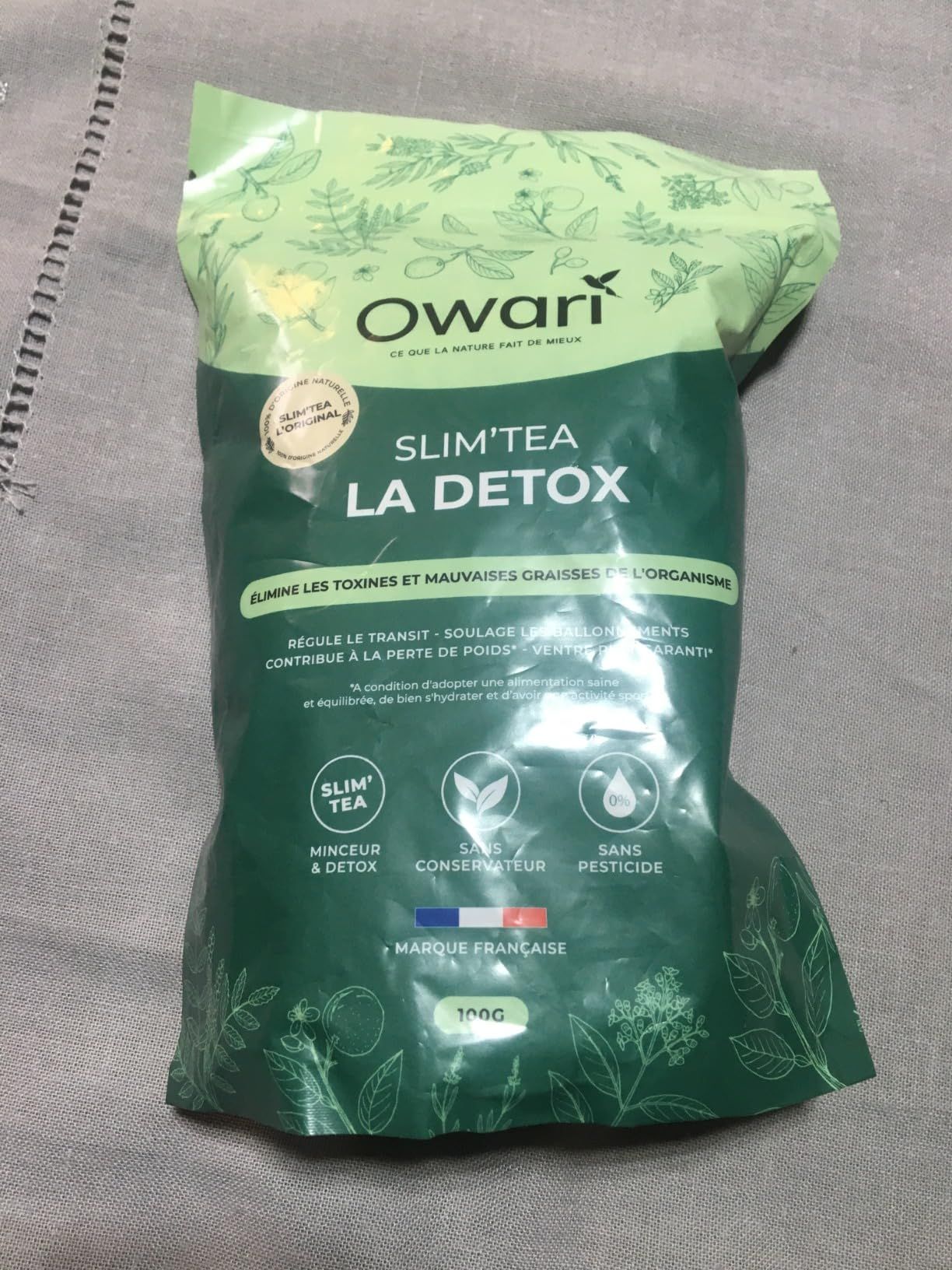 thé détox naturel owari slim tea 15 jours