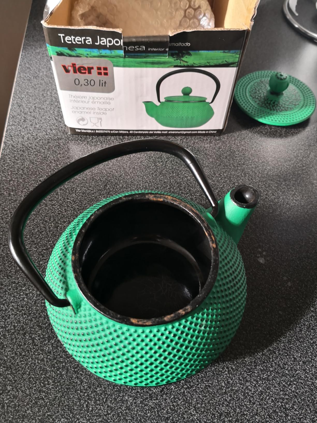 Vier M151135 - Théière en Fonte 0,34 l Verte