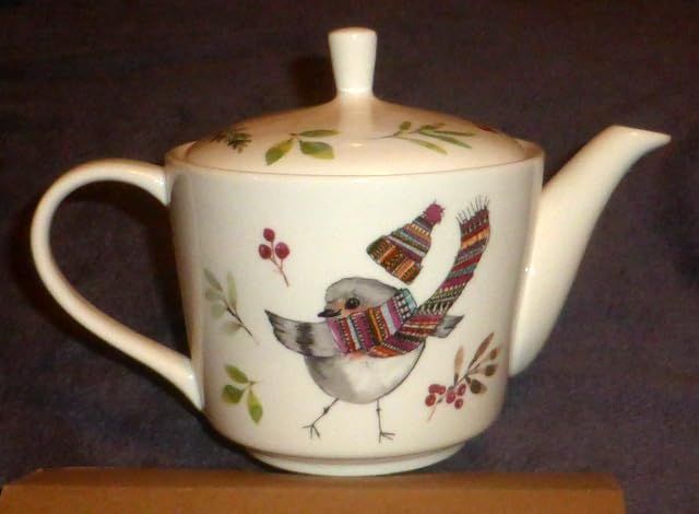 Mikasa Tipperlyhill Robin Théière en porcelaine fine 650 ml Coffret cadeau