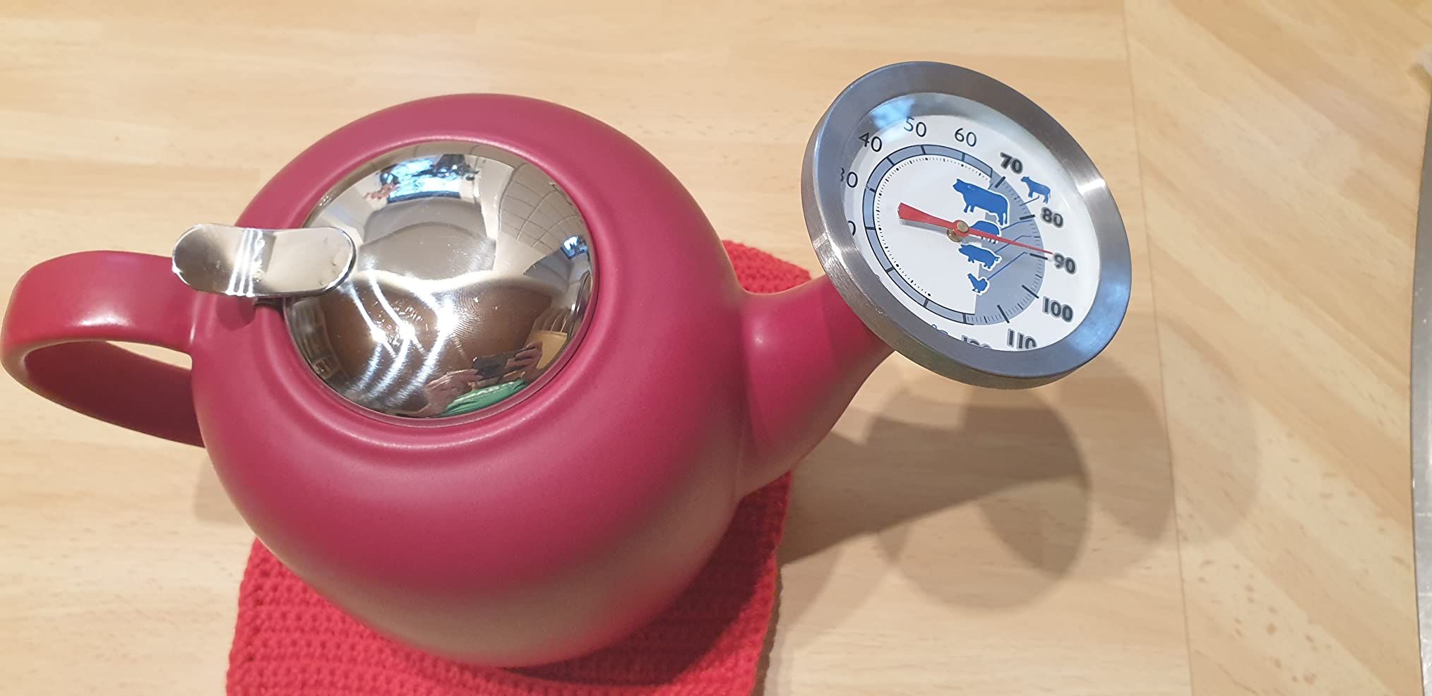 Küchenprofi K1046001400 Théière - 1046001400 - Théière en céramique - Rouge