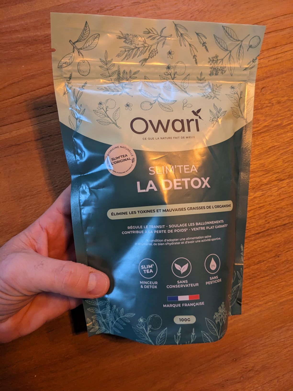 thé détox naturel owari slim tea 15 jours