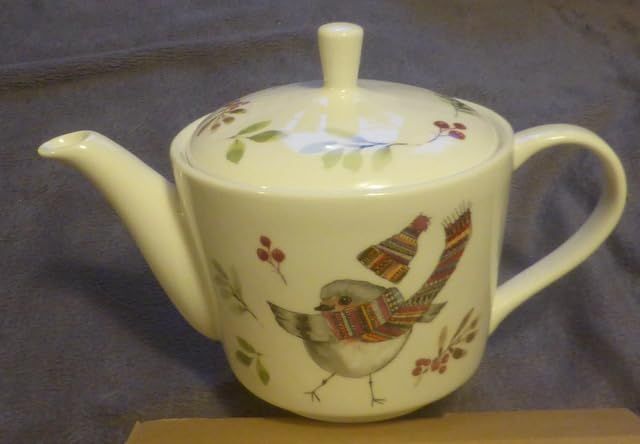 Mikasa Tipperlyhill Robin Théière en porcelaine fine 650 ml Coffret cadeau