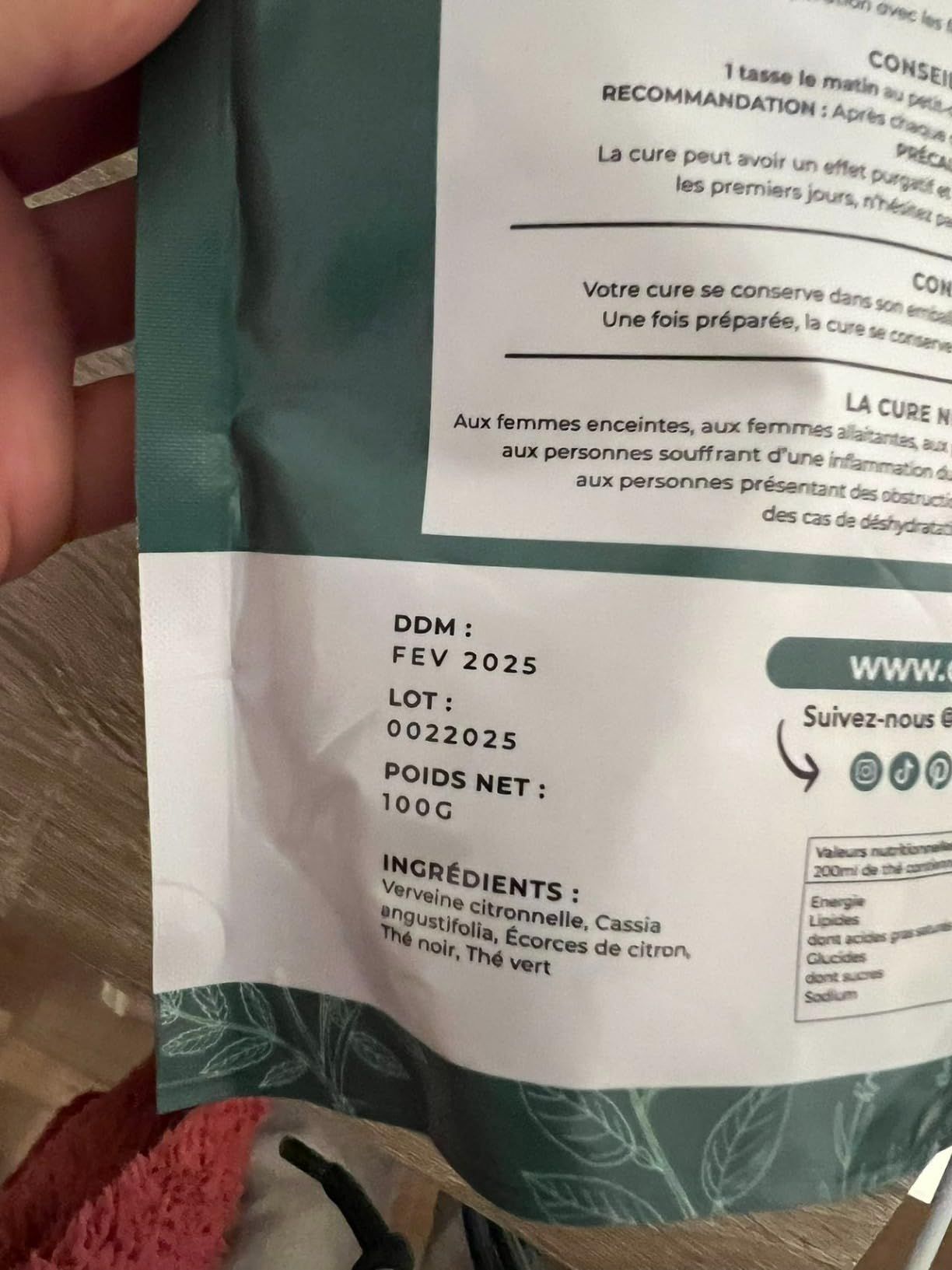 thé détox naturel owari slim tea 15 jours