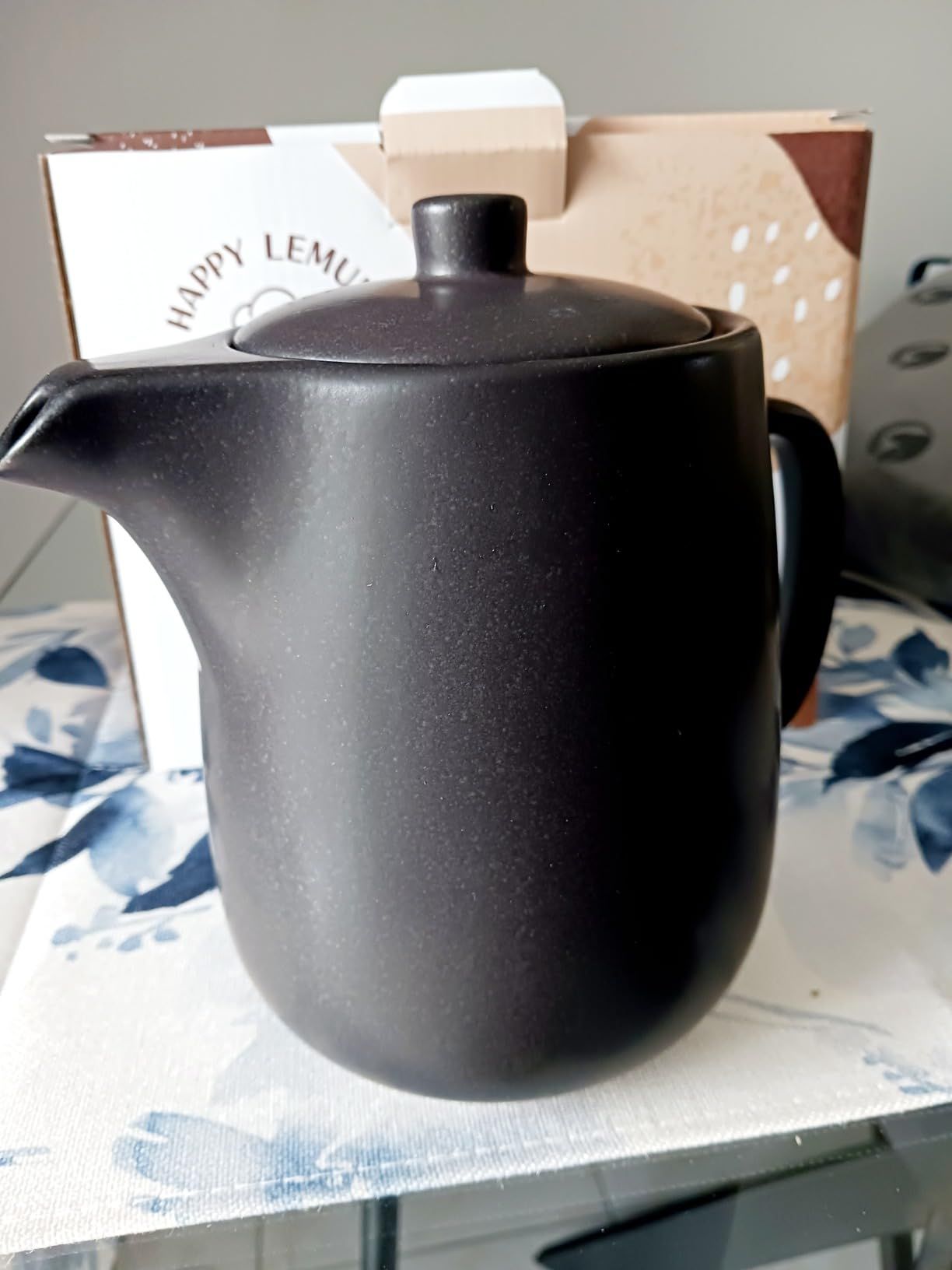 Théière en Céramique Avec Infuseur - Grande Théière de 1,2 L Avec Passoire Pour Thé en Vrac