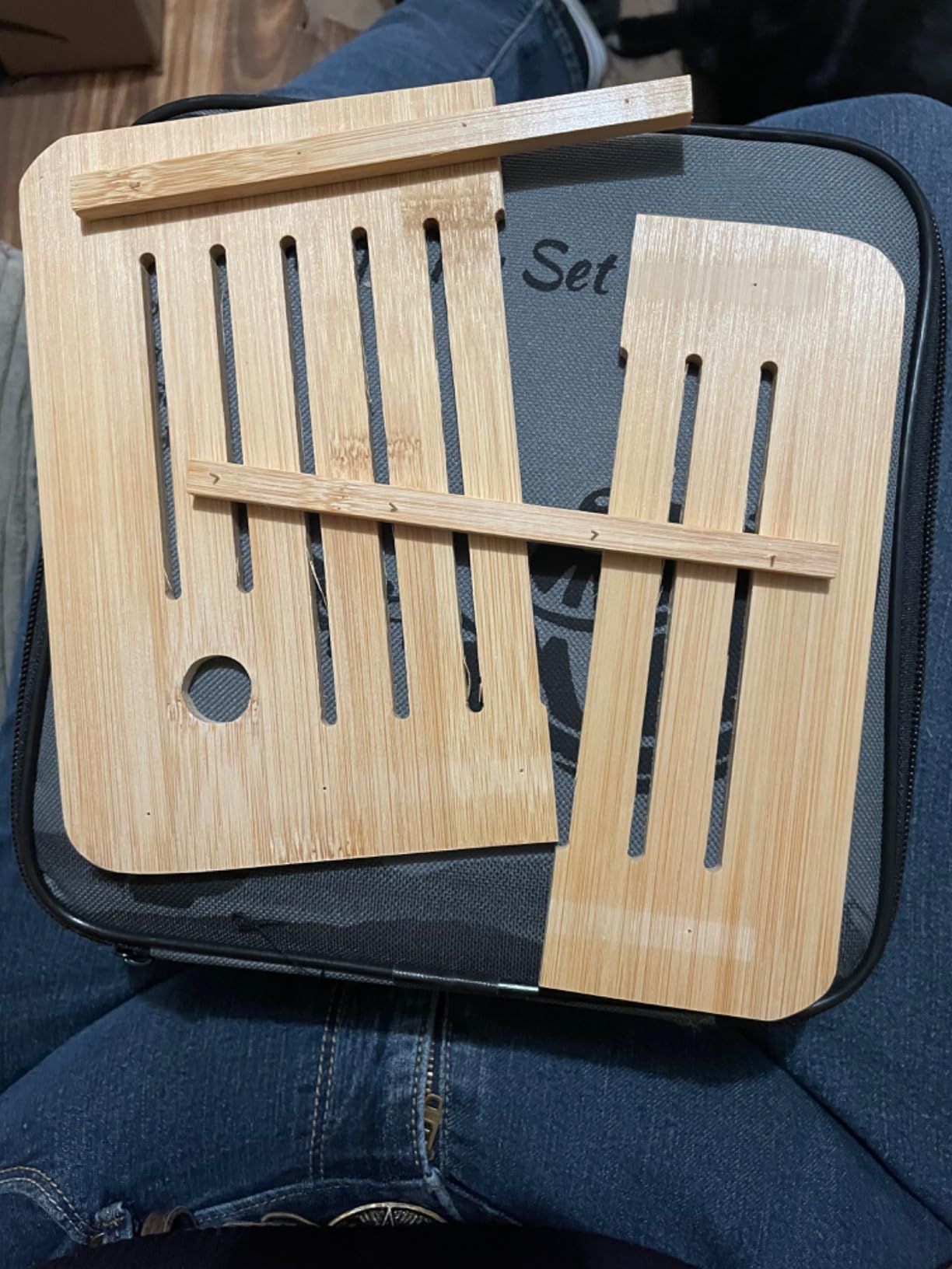 Théière chinoise avec plateau et infuseur - Théière portable en porcelaine - Sac tout-en-un - Pour extérieur, pique-nique, affaires, hôtel (noir)