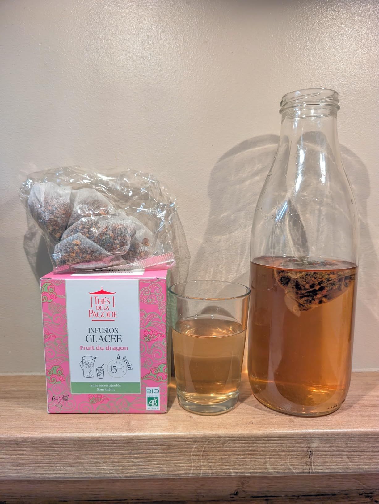 infusion glacée bio pêche sans sucre ajouté thés de la pagode