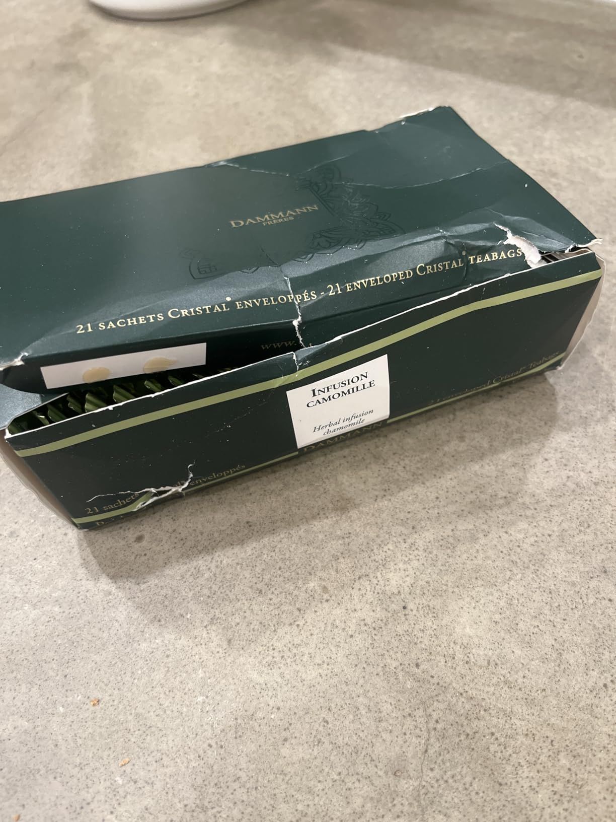 Tisane de camomille Dammann Frères - 21 sachets cristal