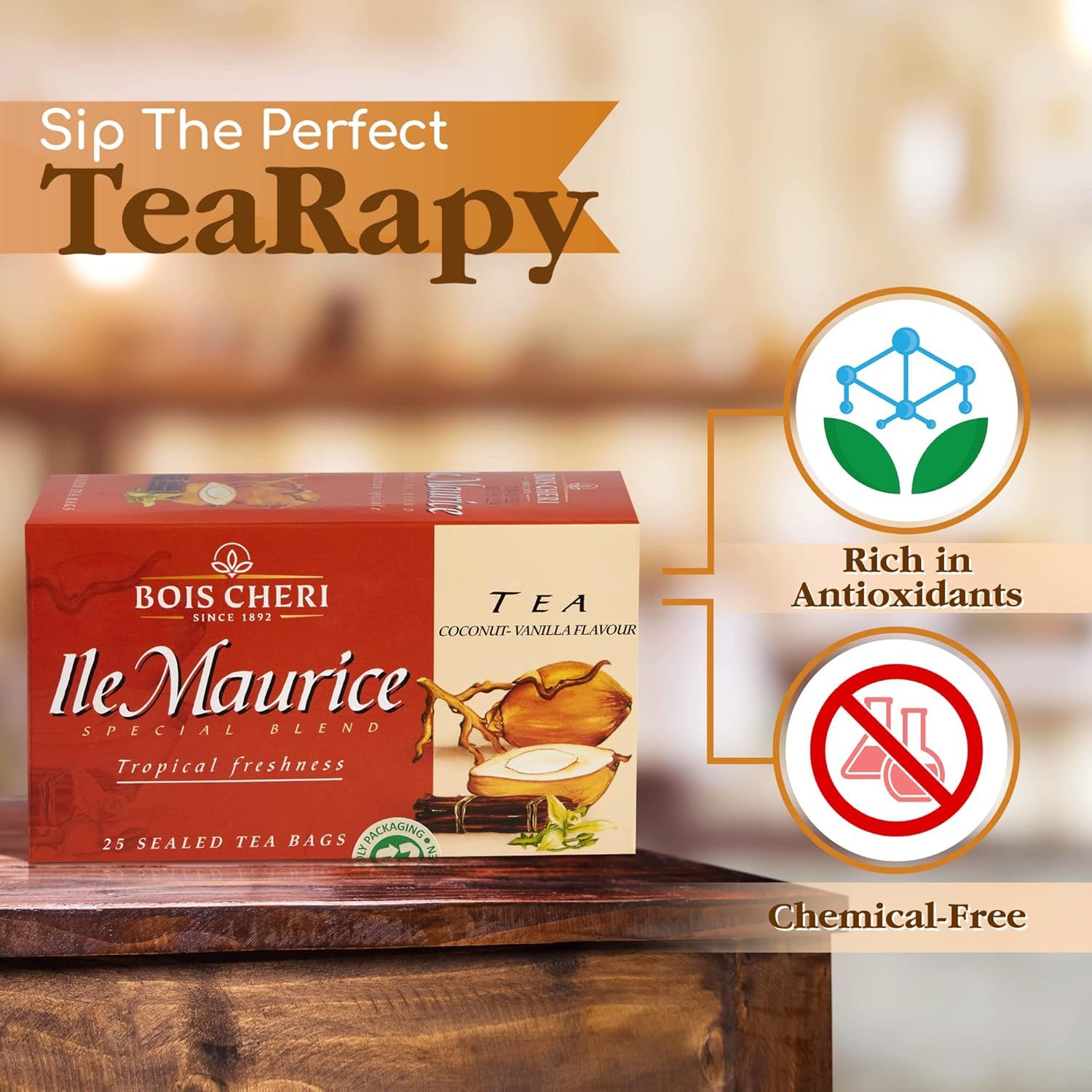 thé vert bio gingembre citron kusmi tea - boîte 100g