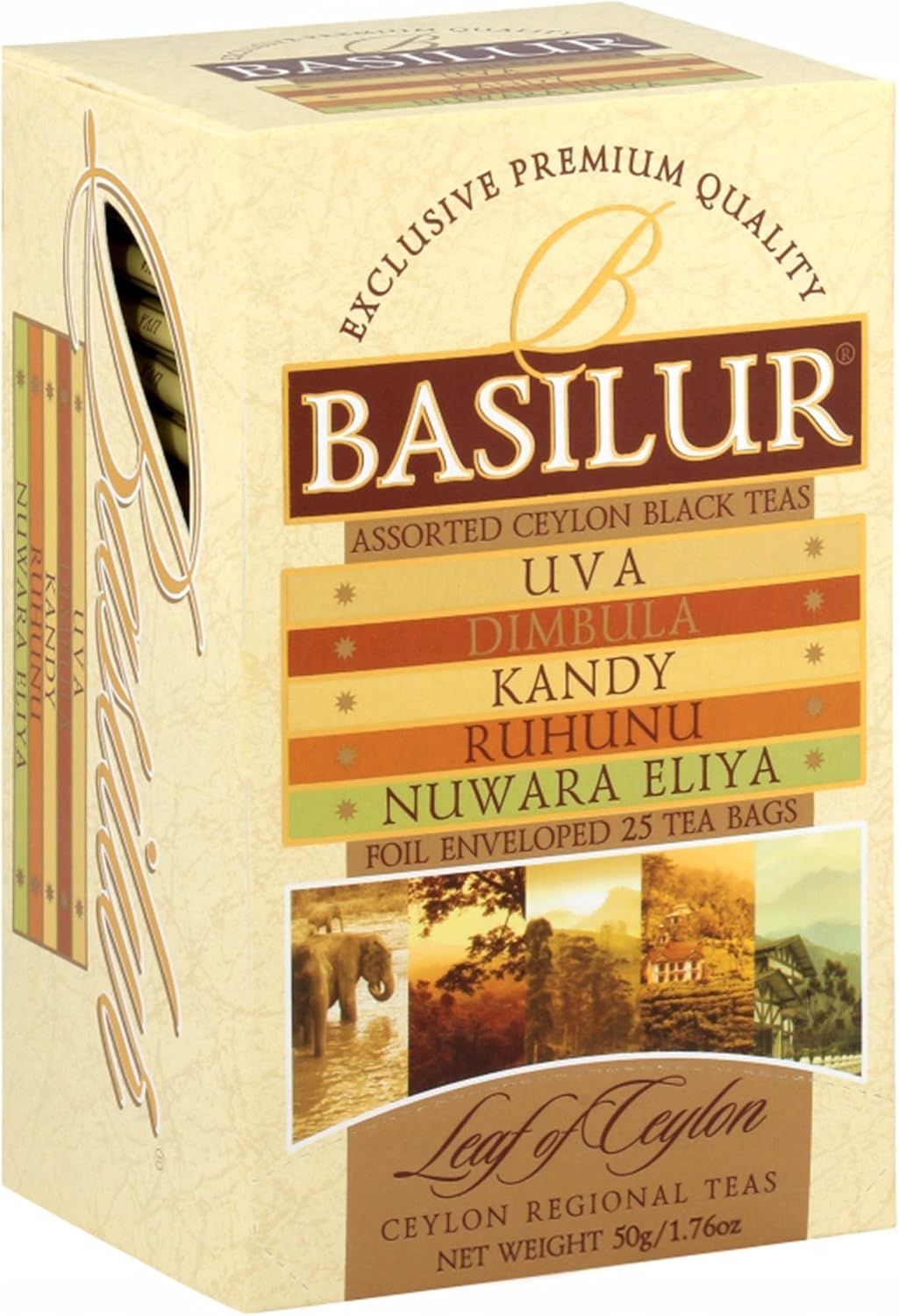 Thé noir en feuilles Basilur Leaf of Ceylon 25 sachets