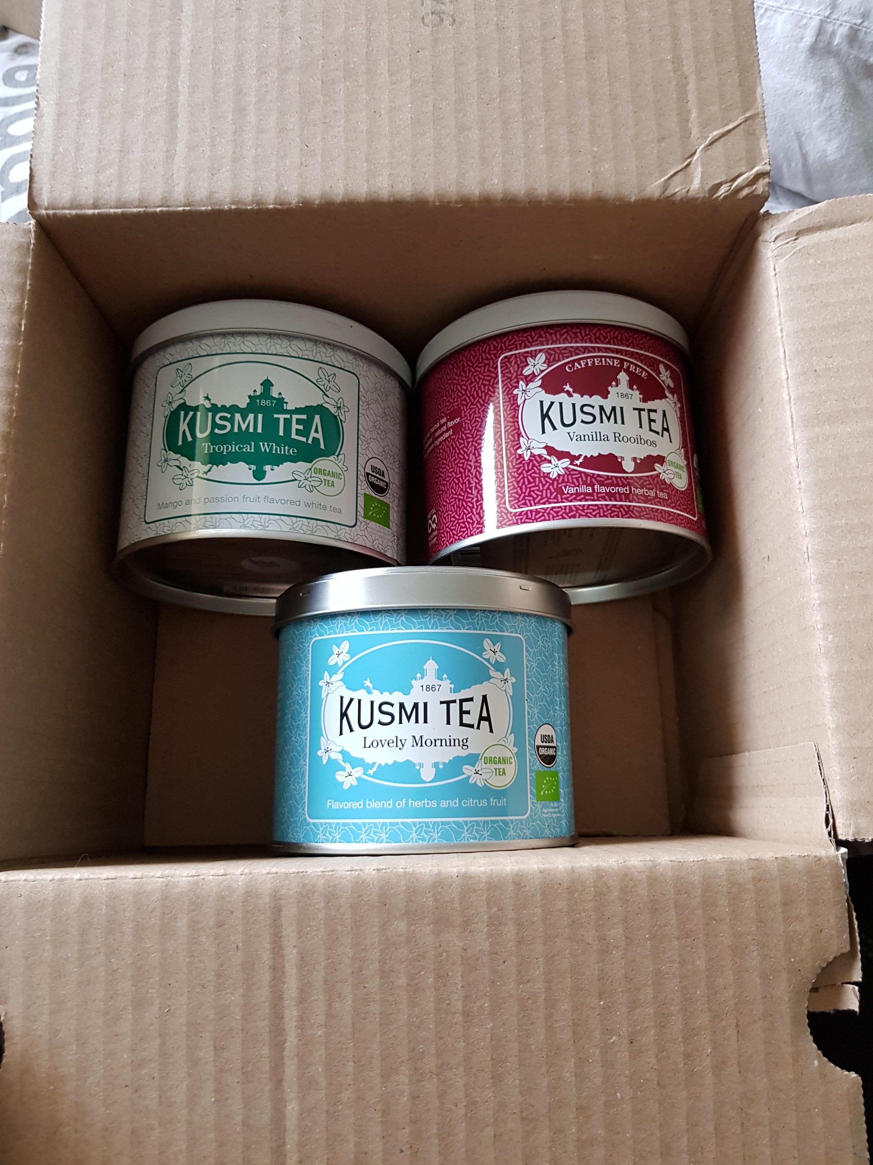 thé vert bio gingembre citron kusmi tea - boîte 100g