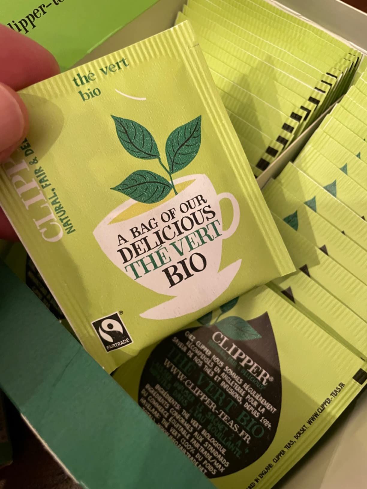 Thé vert bio citron Clipper - 50 sachets