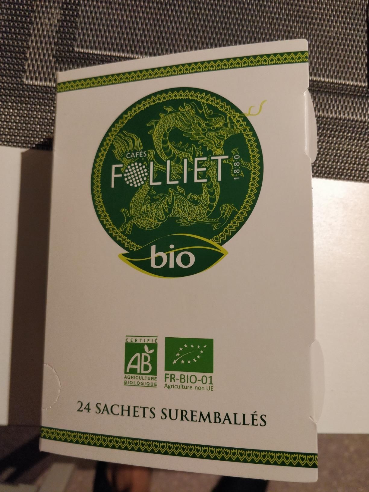 thé vert bio à la menthe douce en sachets végétaux
