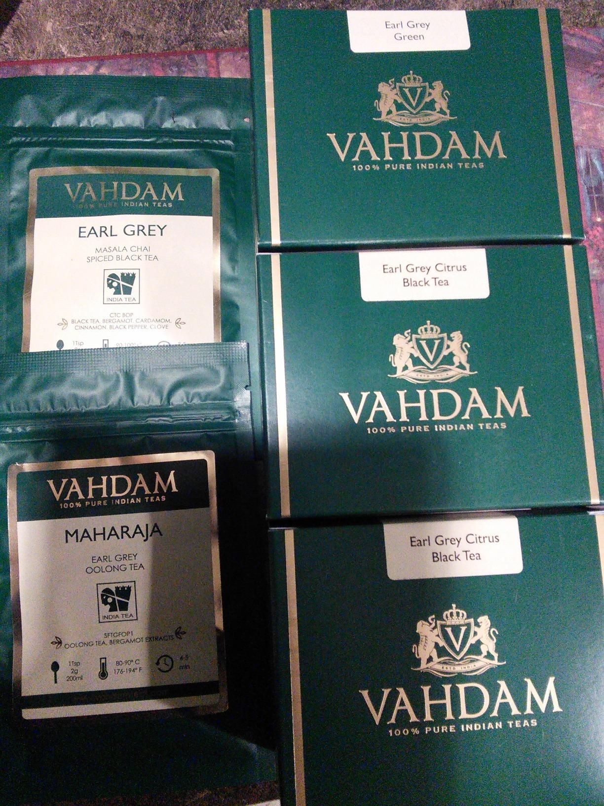 Earl Grey thé noir Vahdam - fraîcheur et qualité