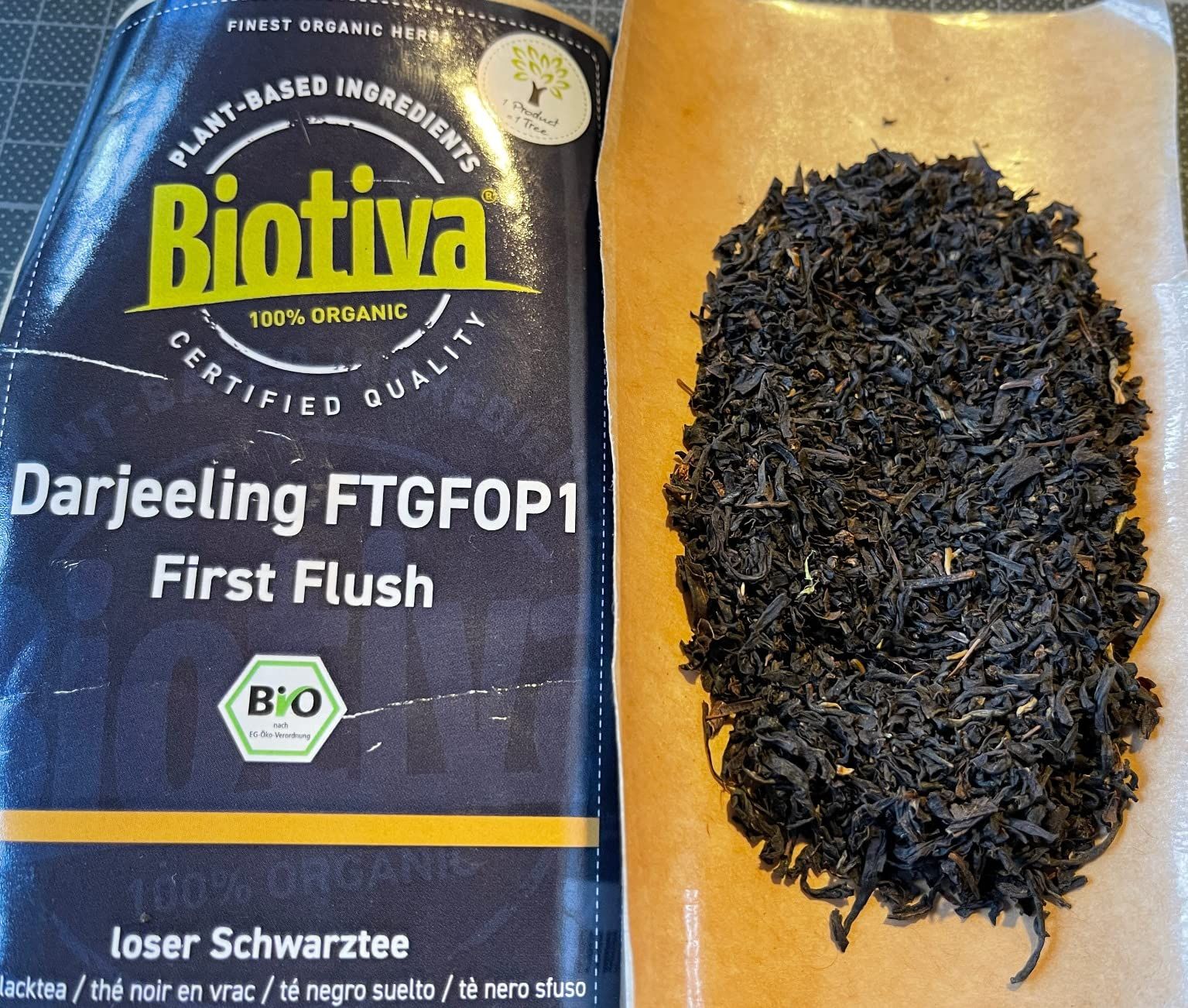 Thé noir bio darjeeling first flush 250g en vrac