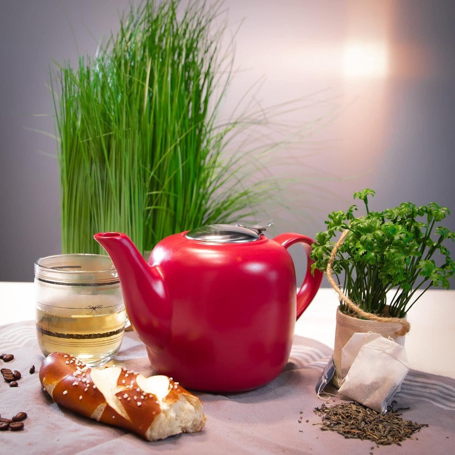 Küchenprofi K1046001400 Théière - 1046001400 - Théière en céramique - Rouge