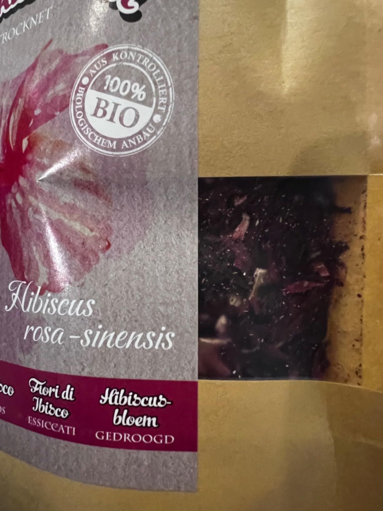 Fleurs d'hibiscus séchées bio pour infusion 250 g