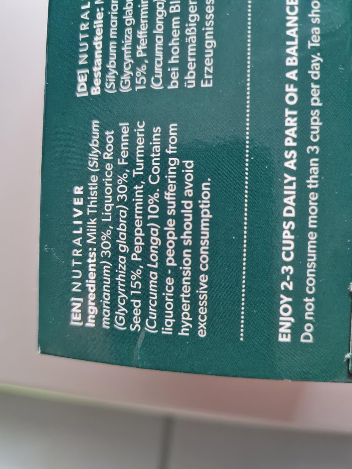 Thé pour la glycémie NutraGlycemia - 20 sachets
