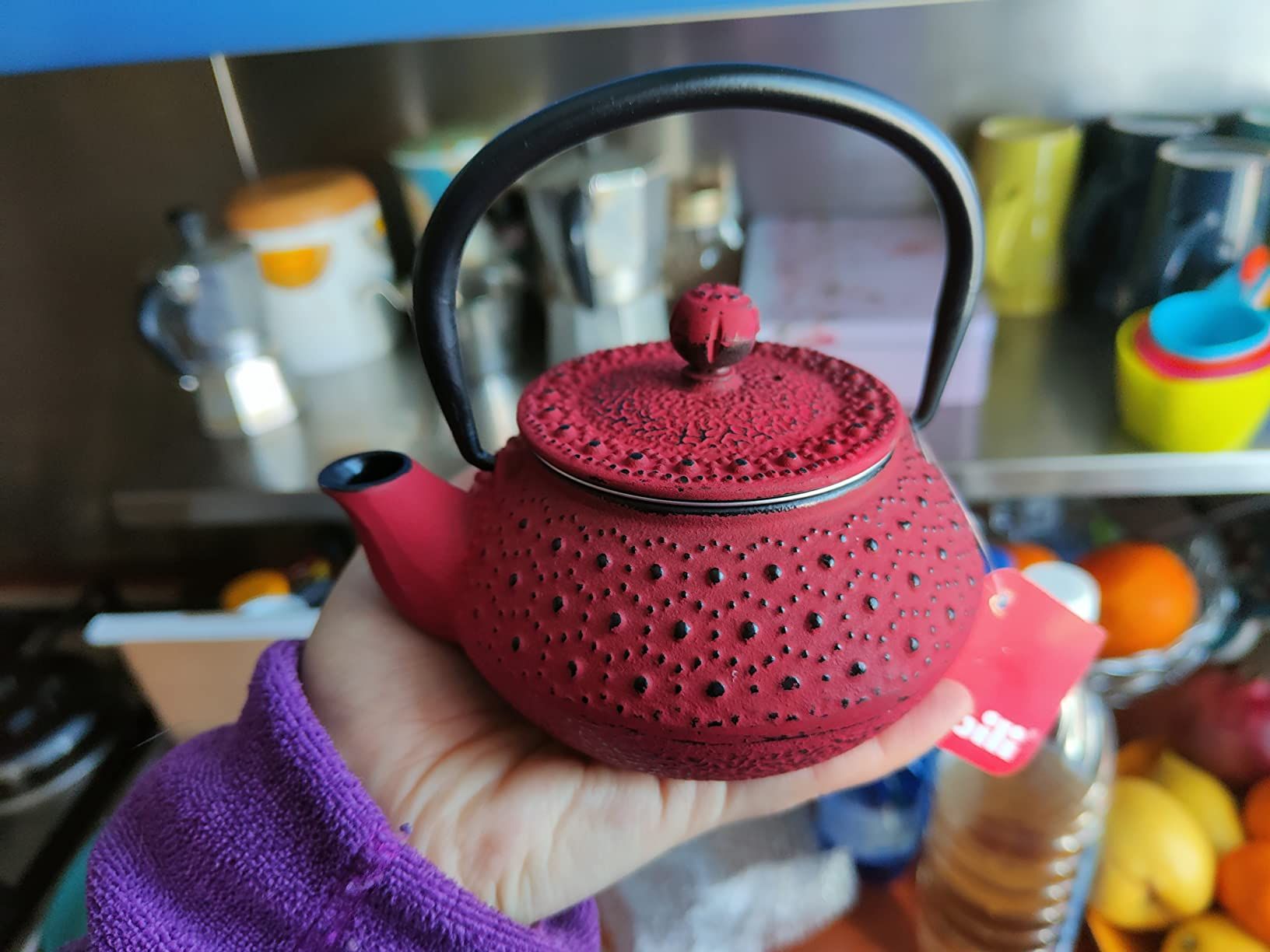 IBILI - Théière en Fonte Hanoï, 0,3 Litre, Intérieur Émaillé, Compatible avec Les Plaques à Induction