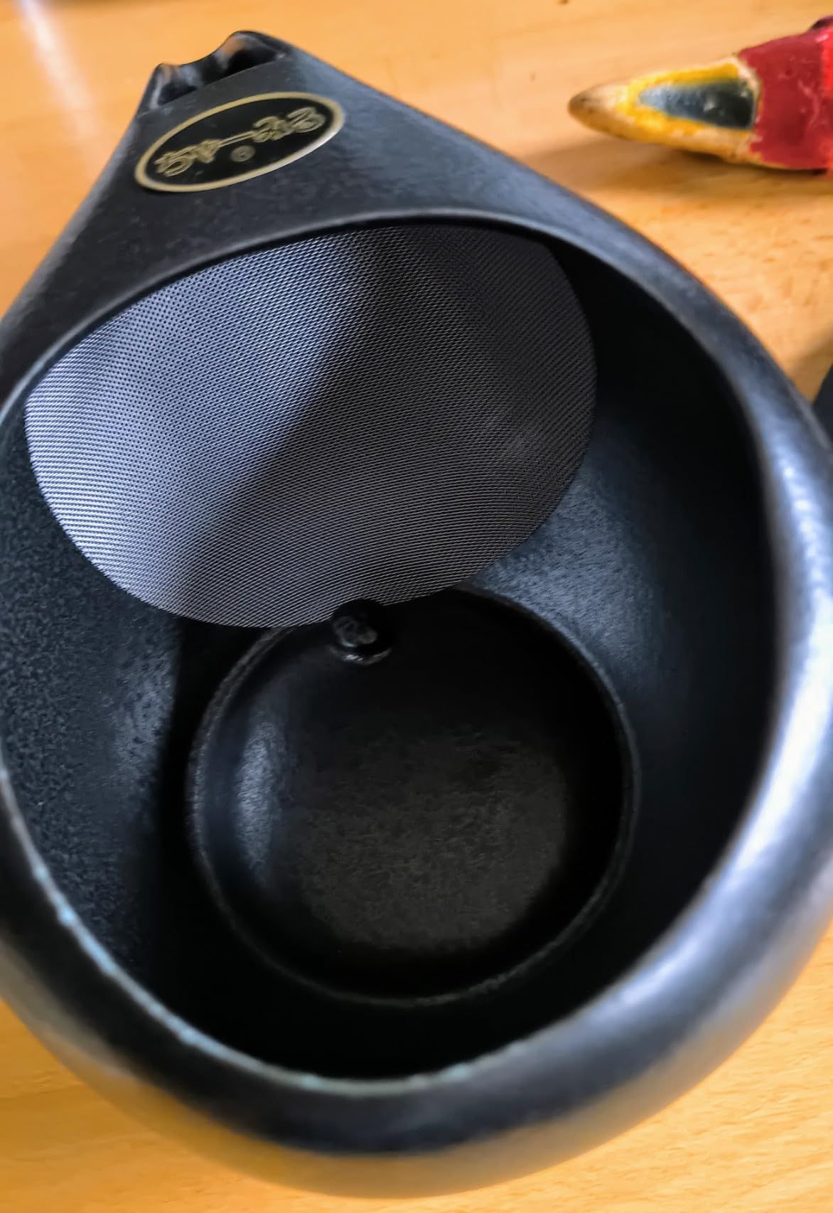 Kyusu Kyusu Théière japonaise en céramique, 270 ml, en céramique, avec poignée latérale et infuseur intégré en acier inoxydable, pour préparation du thé vert, marron