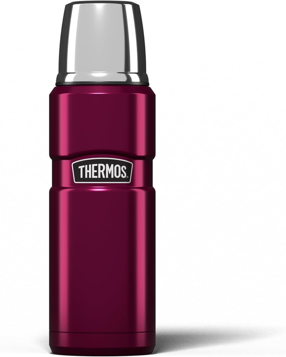 Thermos 125182 King Bouteille Isotherme INOX Framboise 470 ML