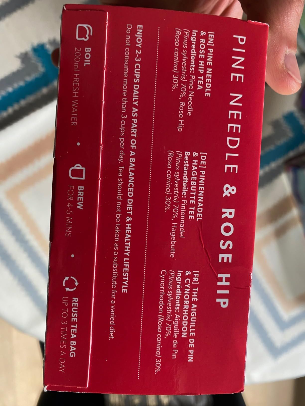 Thé aux aiguilles de pin et églantier - 120 sachets