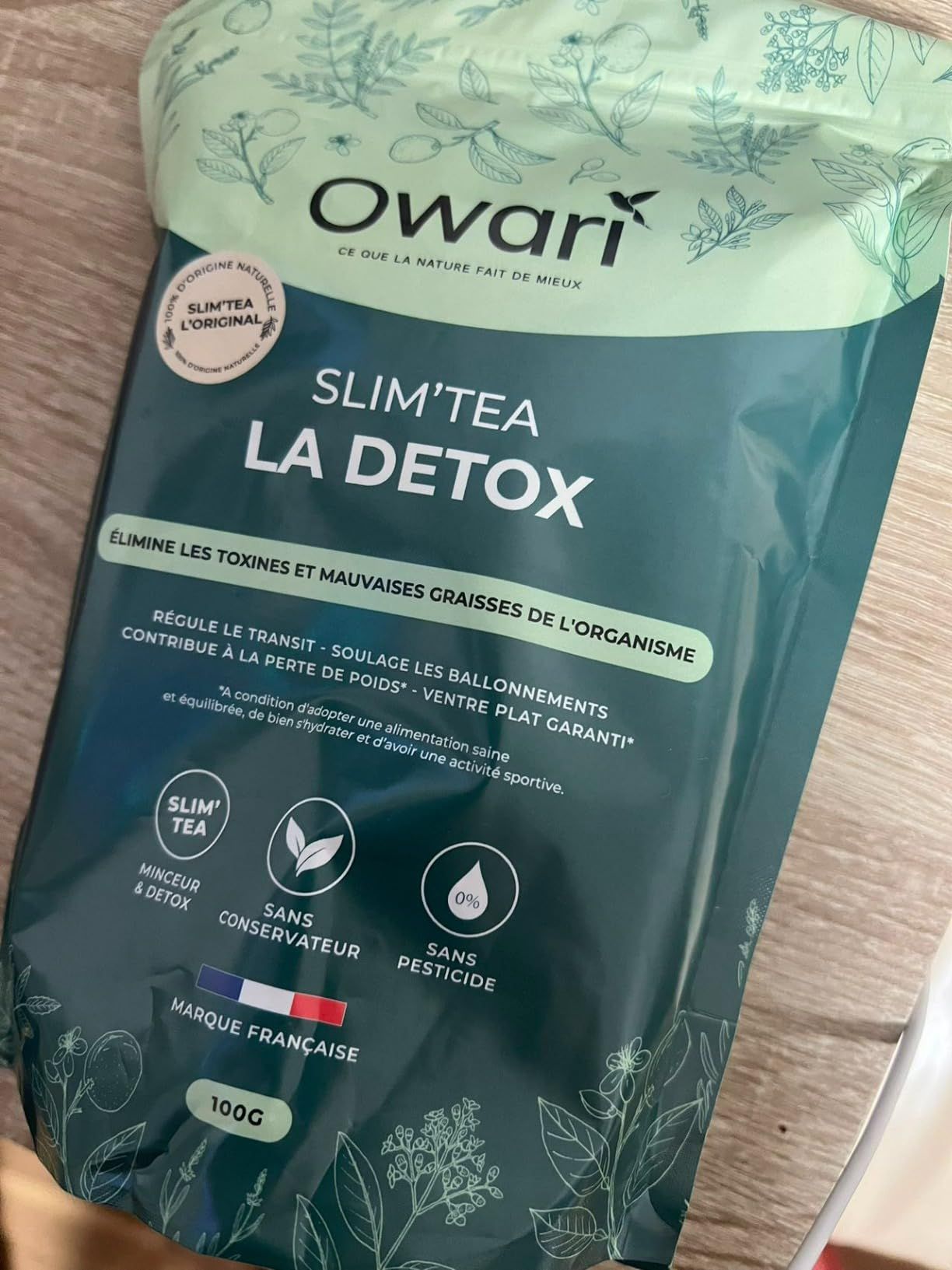 thé détox naturel owari slim tea 15 jours