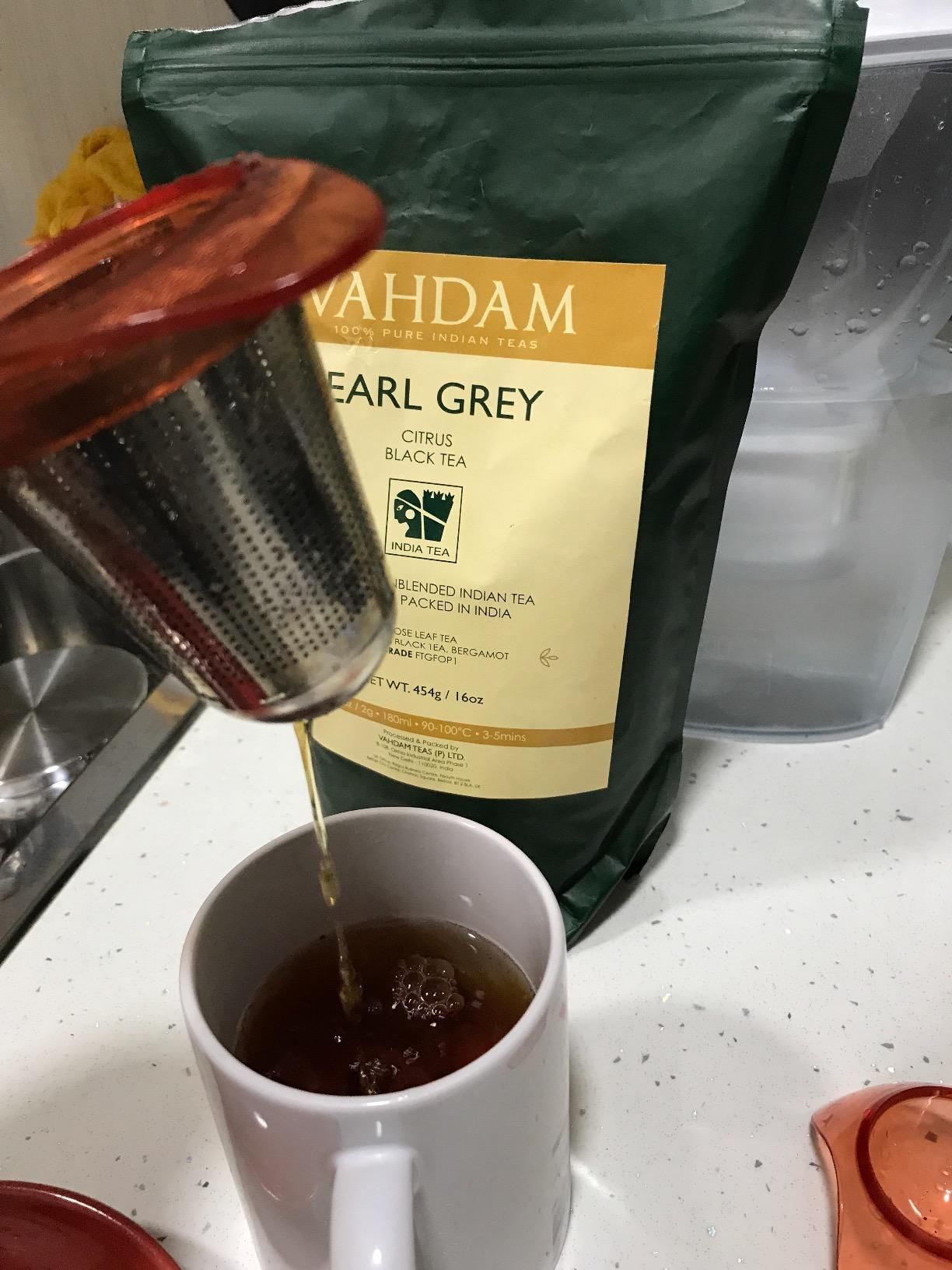 Earl Grey thé noir Vahdam - fraîcheur et qualité