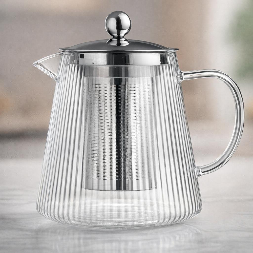 IBILI - Théière en verre avec filtre Elegant, Borosilicate 800 ml