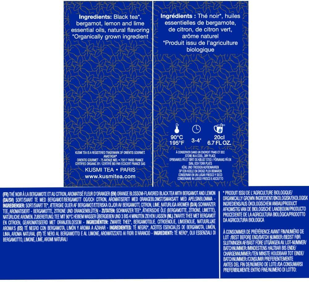 Earl Grey thé noir Vahdam - fraîcheur et qualité