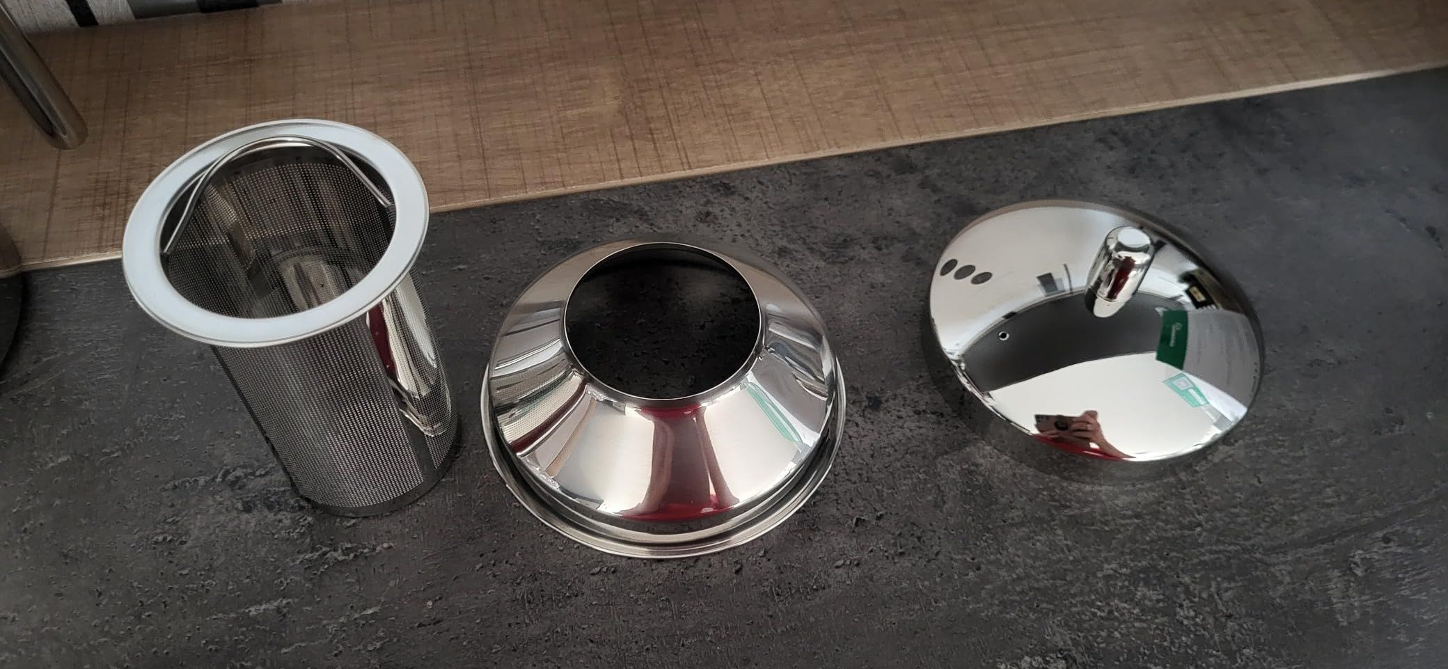 Easyworkz Théière en acier inoxydable 1500 ml avec infuseur amovible pour infusion de fruits, herbes et infusions