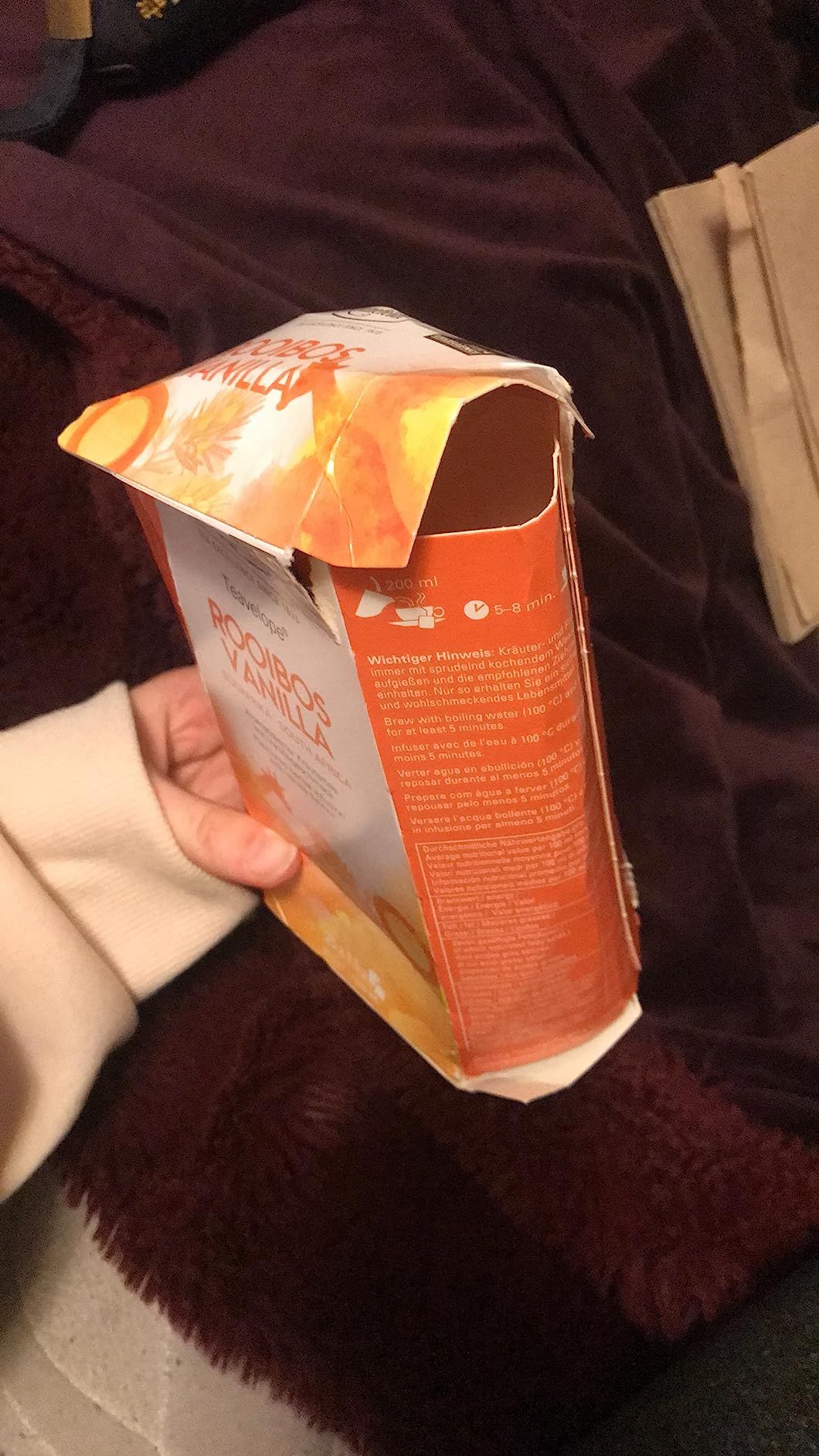 Tisane rooibos vanille chai Ronnefeldt – 25 sachets