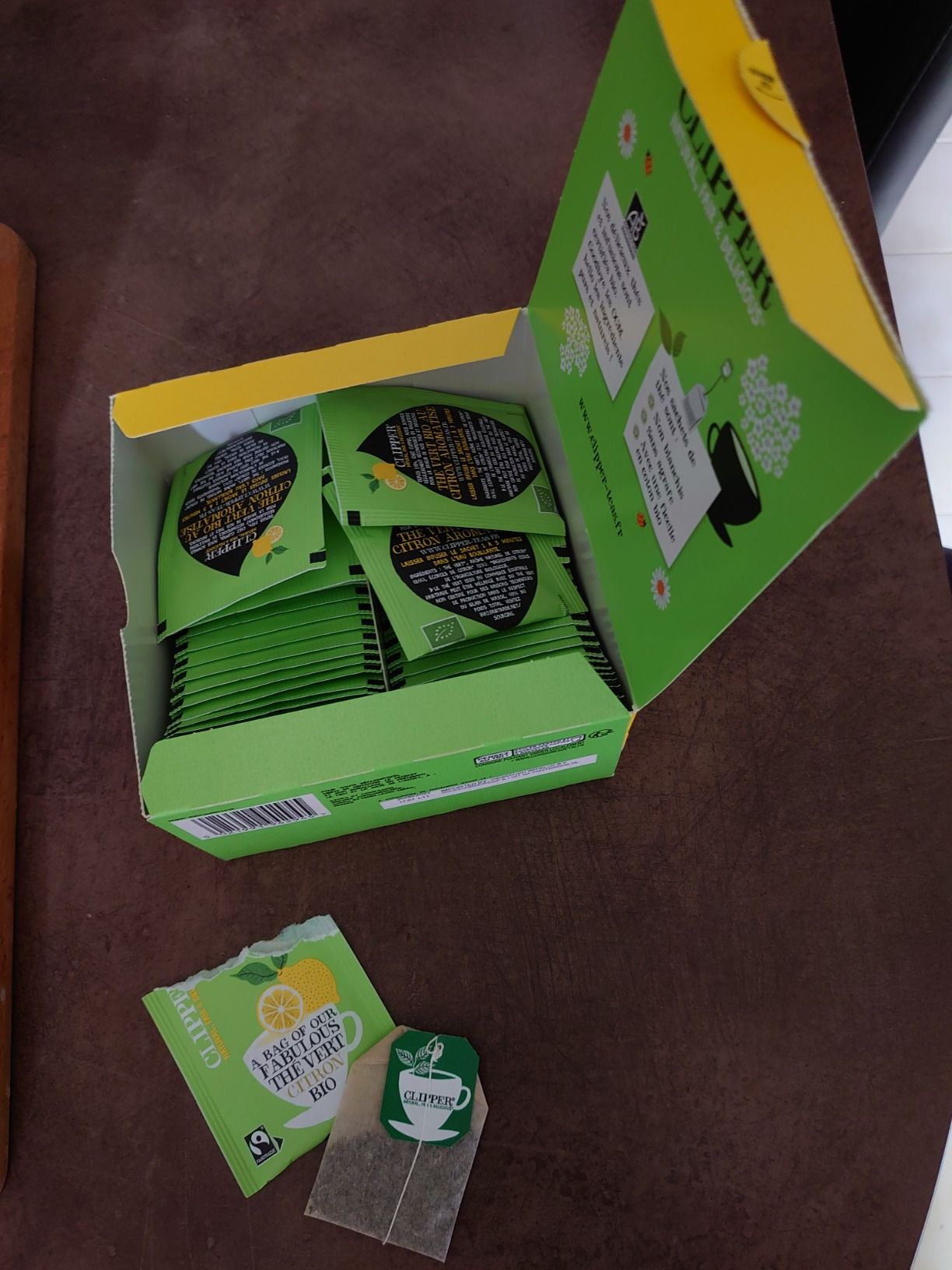 Thé vert bio citron Clipper - 50 sachets