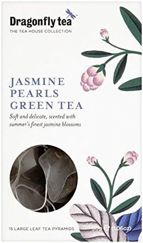 Thé vert perles de jasmin Dragonfly en sachets pyramides (15 unités)