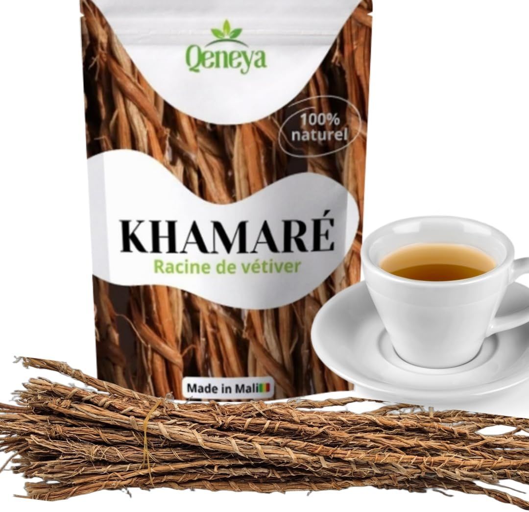 Racines de vétiver naturelles pour infusion bien-être féminin et digestion