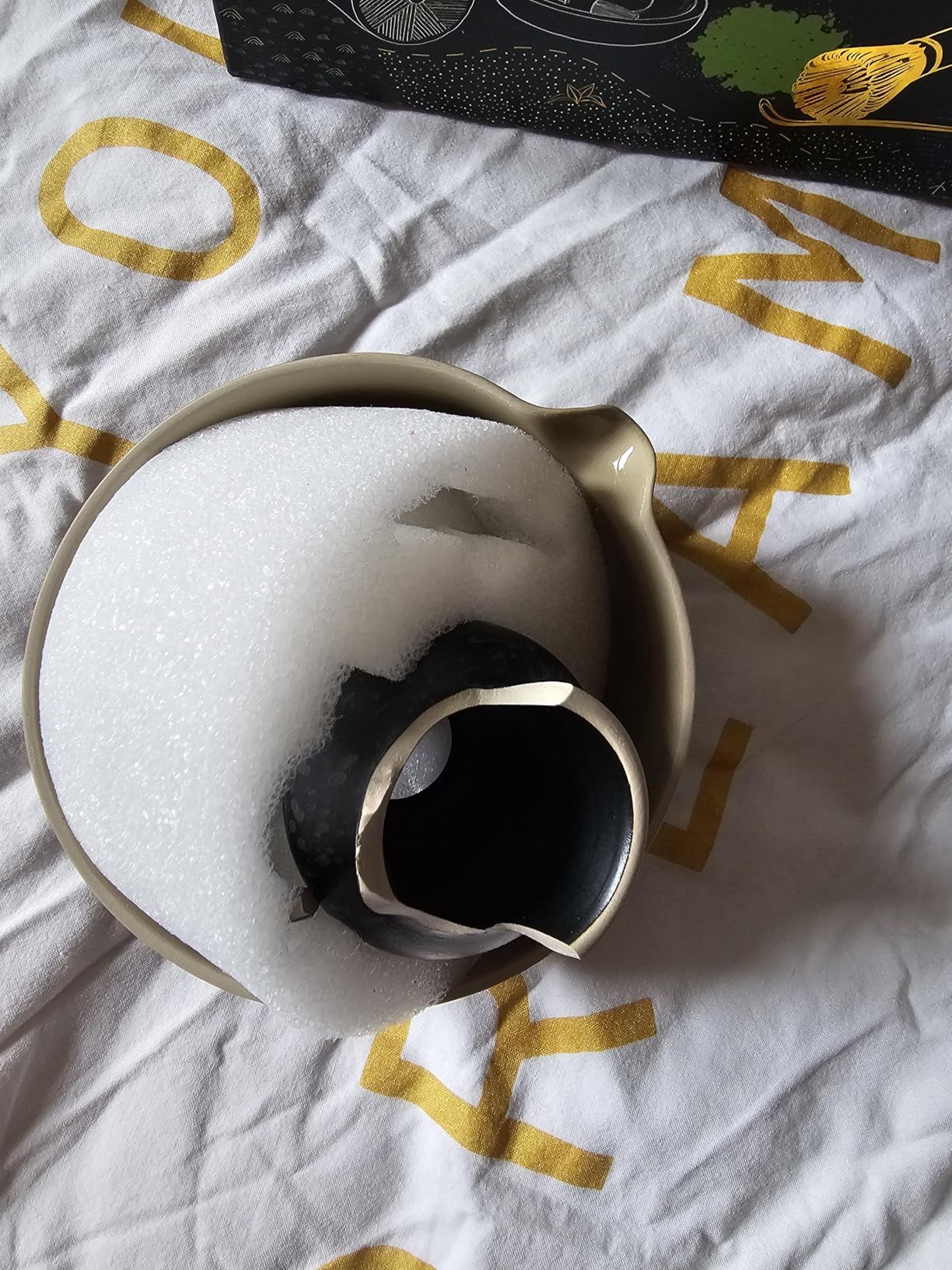 Service à thé japonais TEANAGOO (7 pièces), ensemble de fouet à matcha, bol à matcha avec bec verseur, fouet à matcha en bambou (Chasen), pelle (Chashaku), service à thé. N2, gris plus foncé…