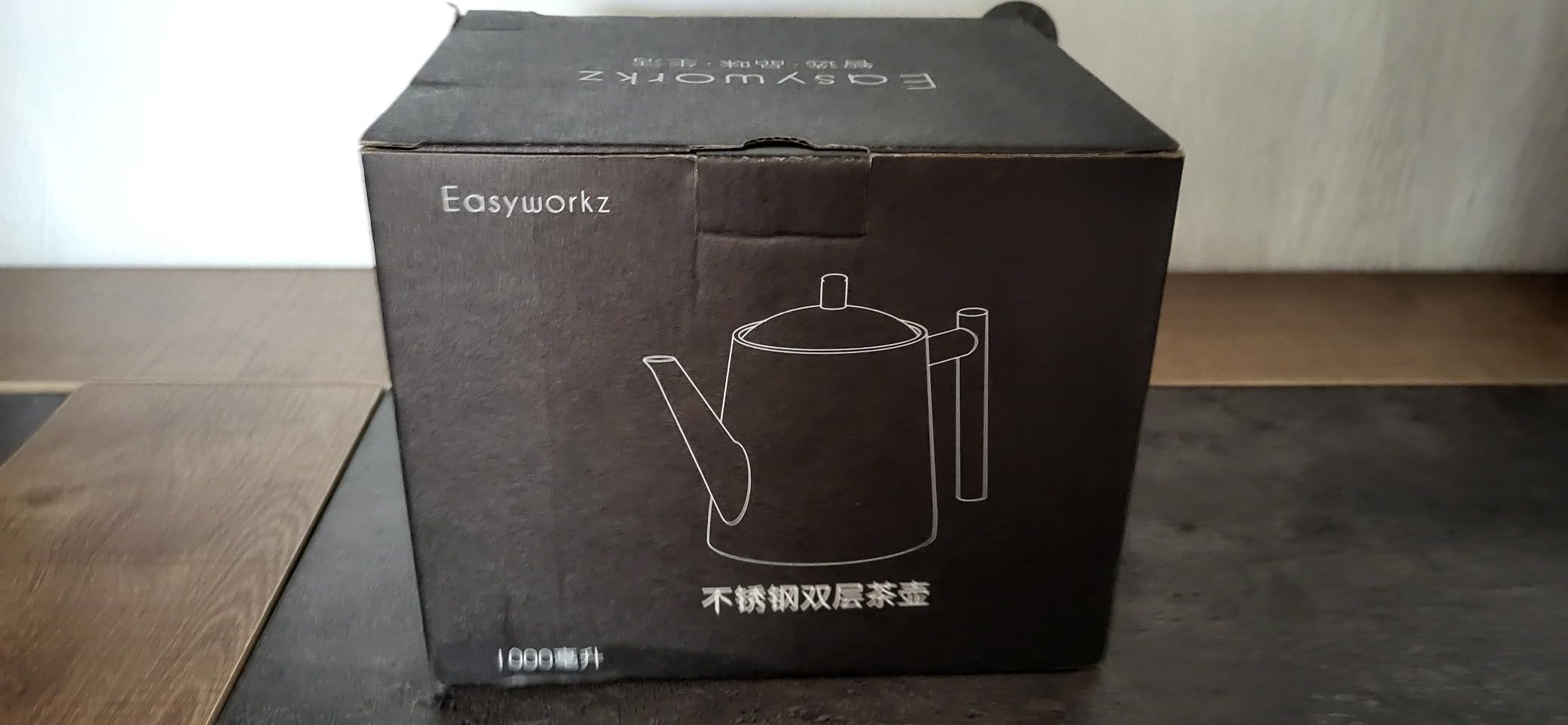 Easyworkz Théière en acier inoxydable 1500 ml avec infuseur amovible pour infusion de fruits, herbes et infusions