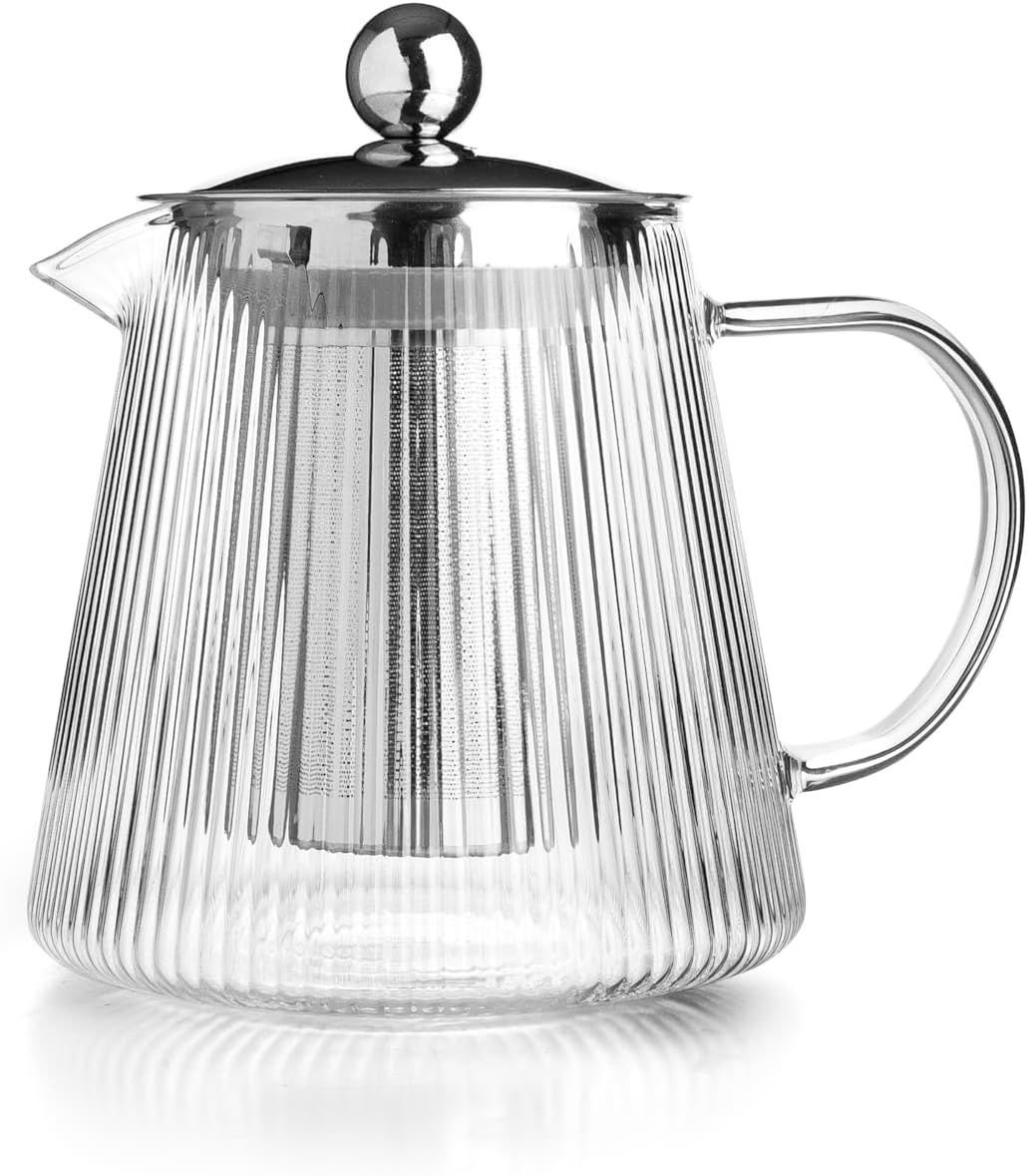 IBILI - Théière en verre avec filtre Elegant, Borosilicate 800 ml