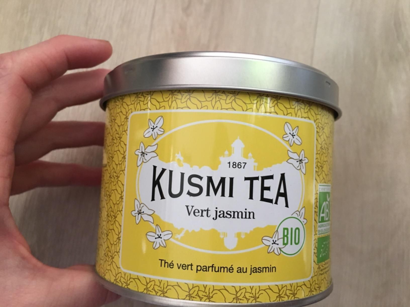 thé vert bio gingembre citron kusmi tea - boîte 100g